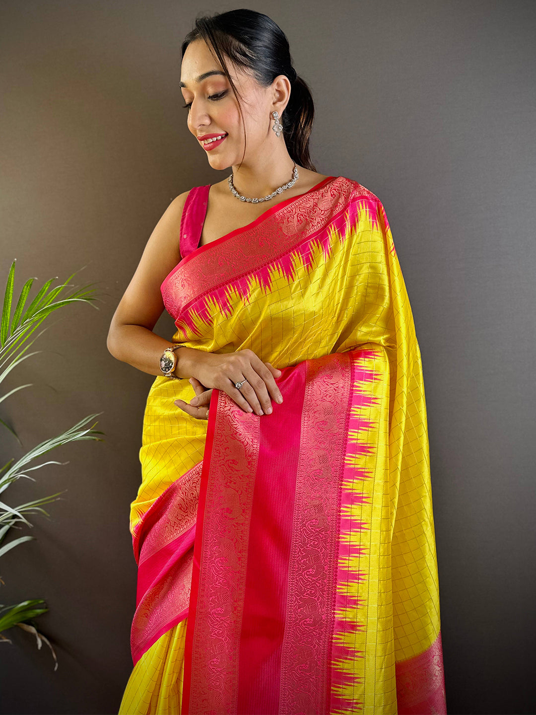 Soft Silk Gadwal Zari Weaving Saree