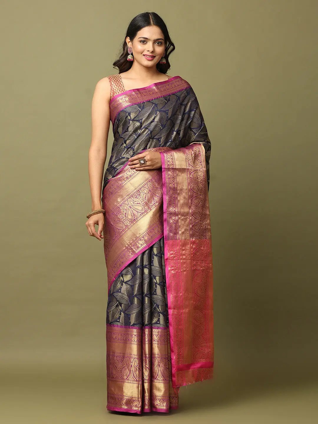 Banarasi Pattu Self Zari Weaving Saree