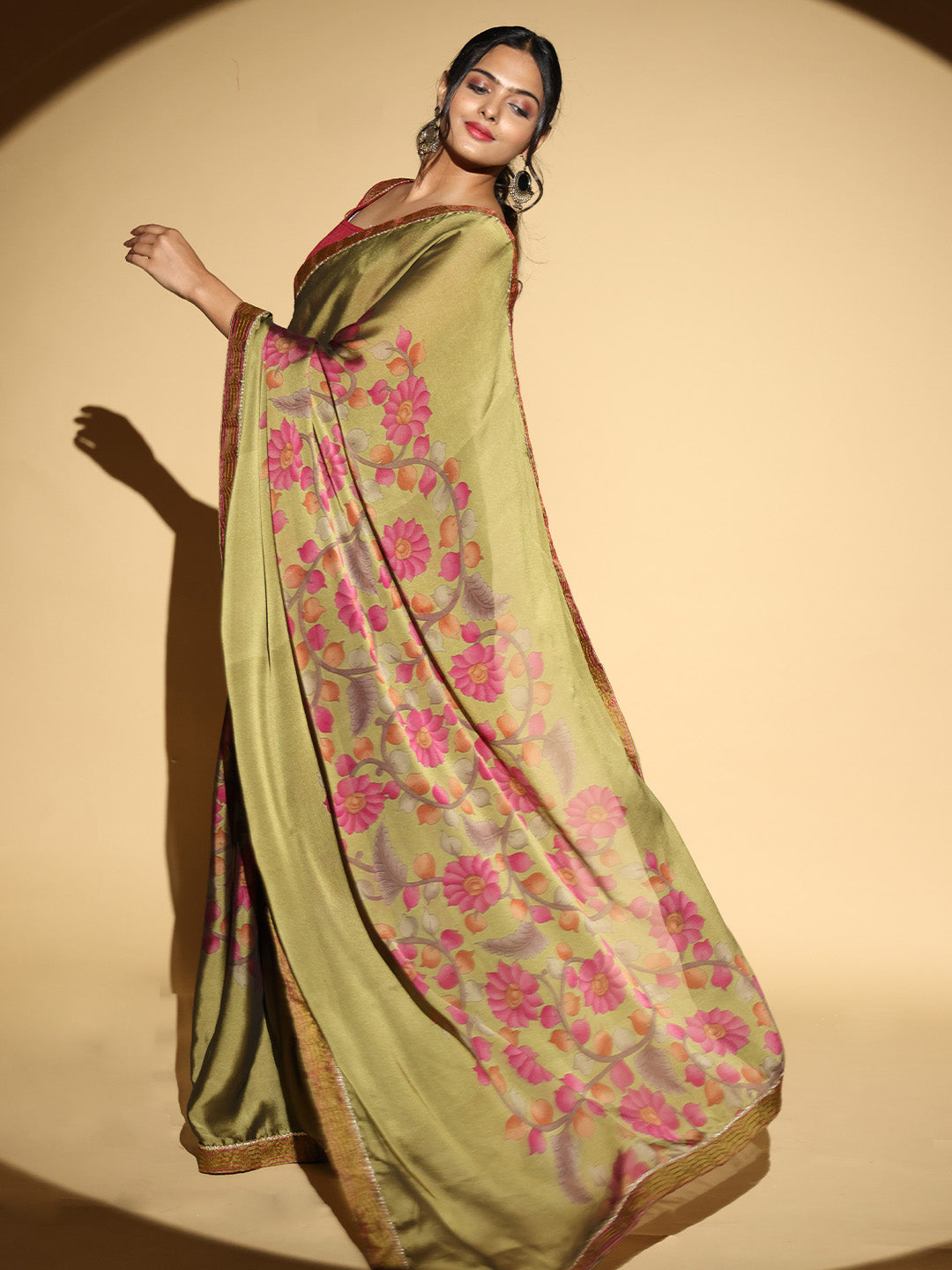  Soft Georgette Multi Colored Saree