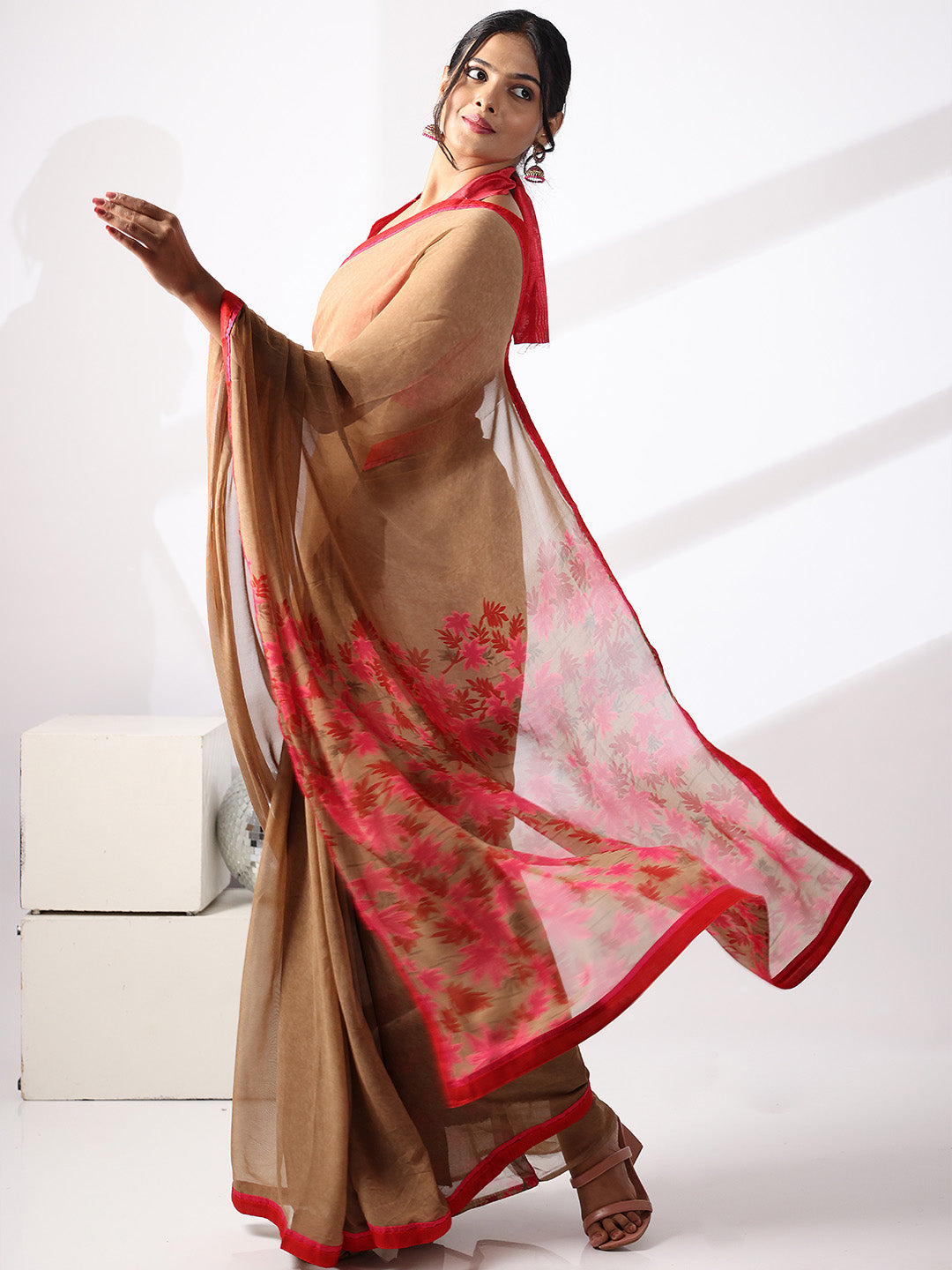  Soft Georgette Multi Colored Sarees