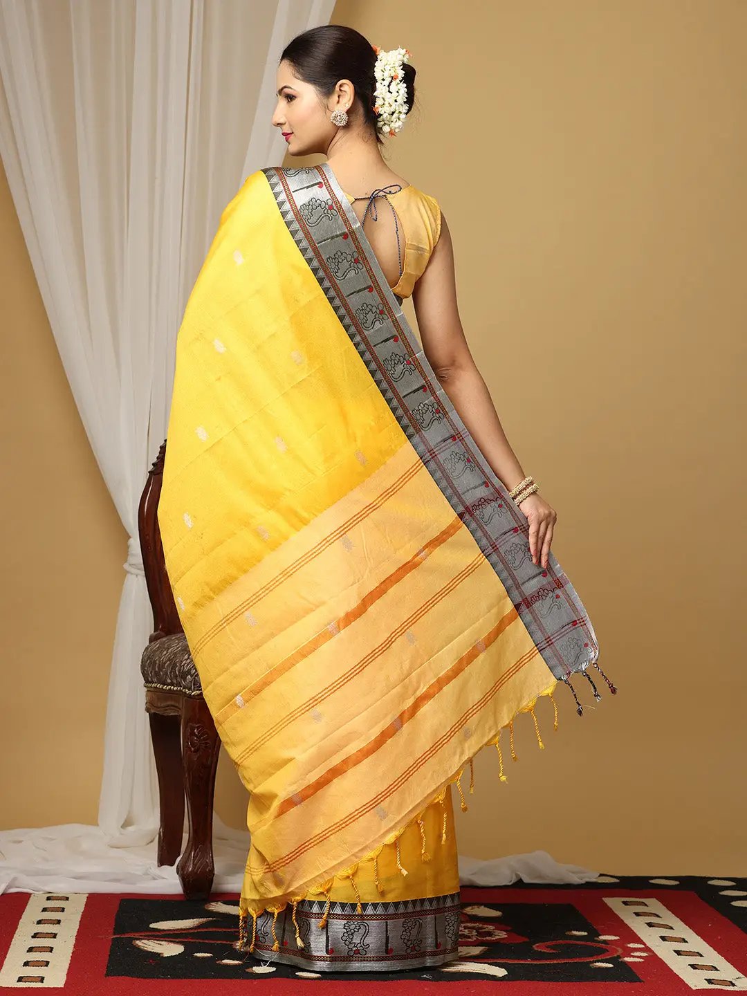  Yevla Paithani Minakari Silk Saree