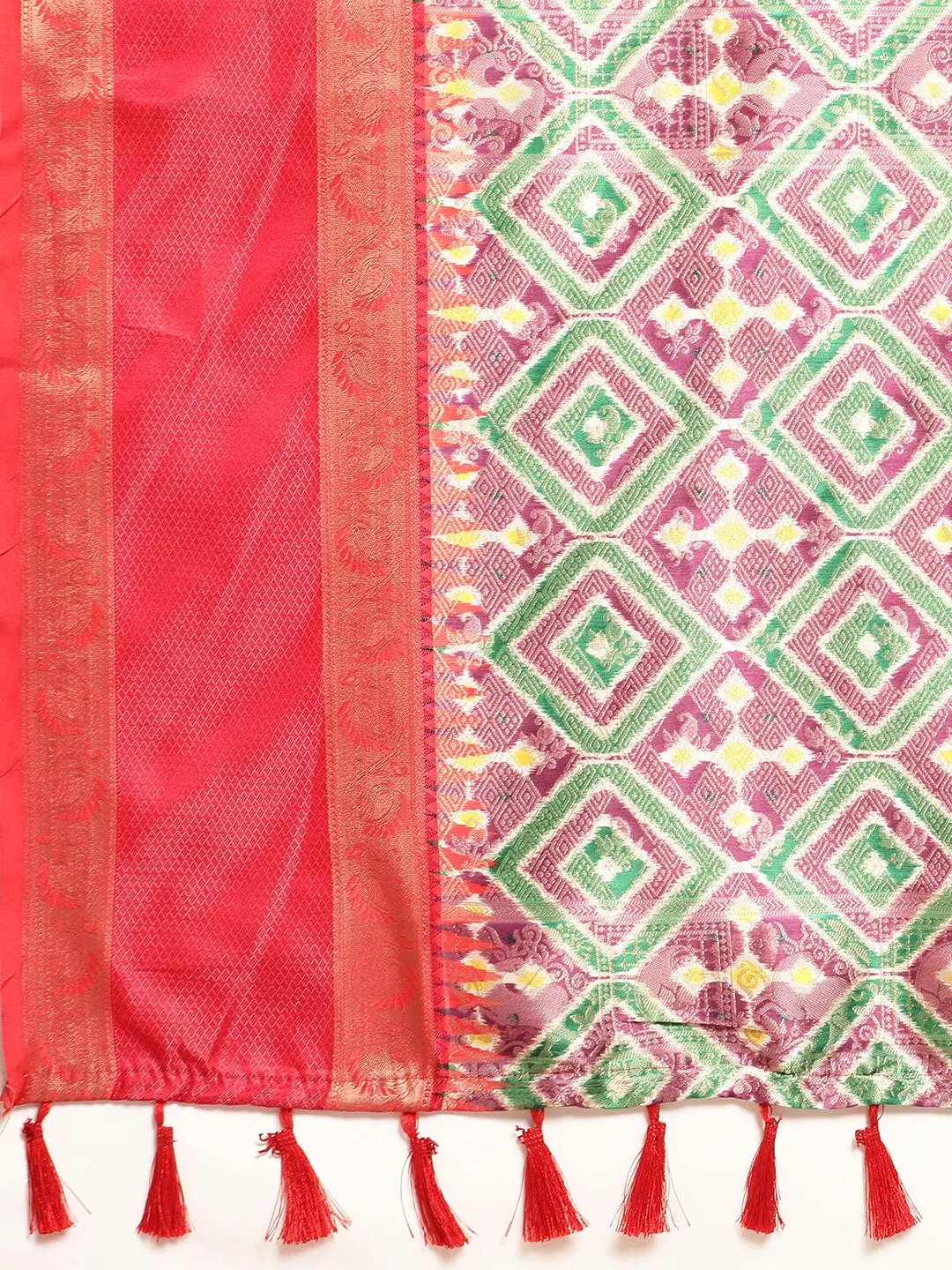 Ganga Jamuna Pattu Border Banarasi Soft Silk Saree