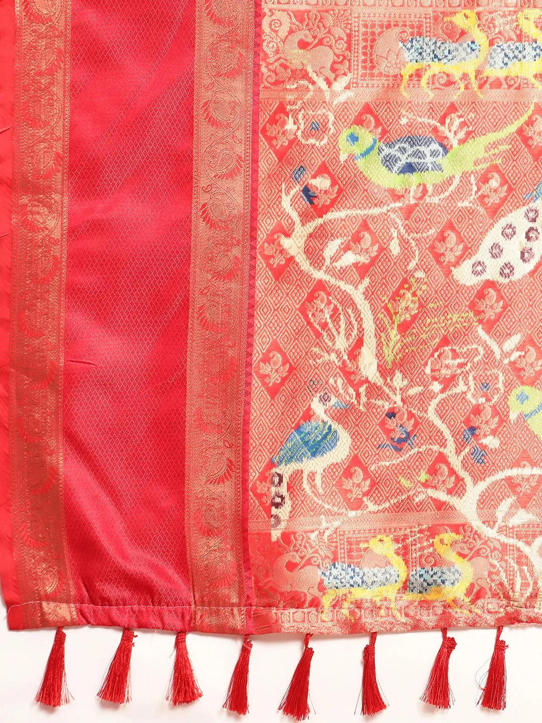 Ganga Jamuna Pattu Border Banarasi Soft Silk Saree