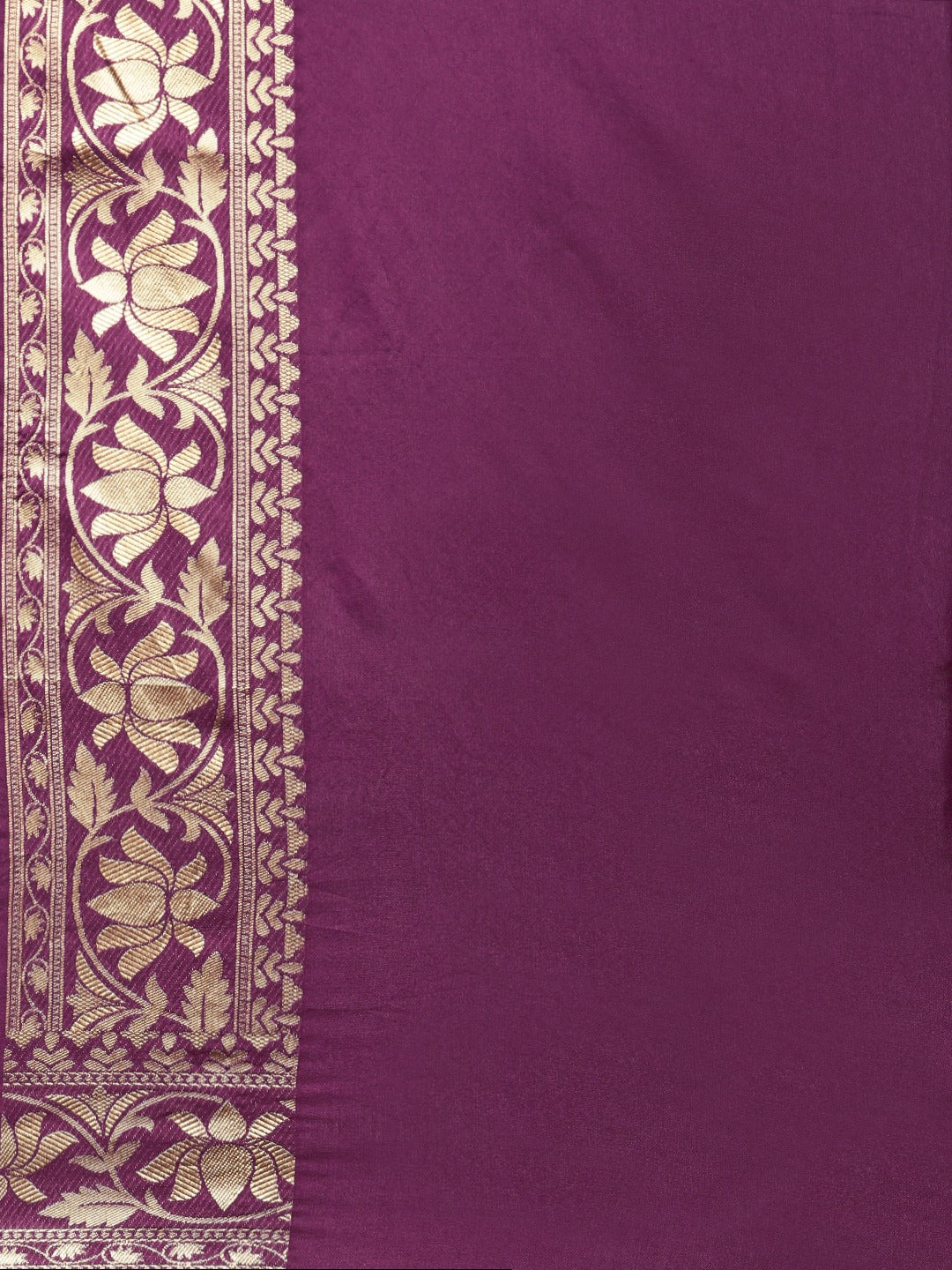 Banarasi Silk Burgundy Colour Ethnic Motifs Saree