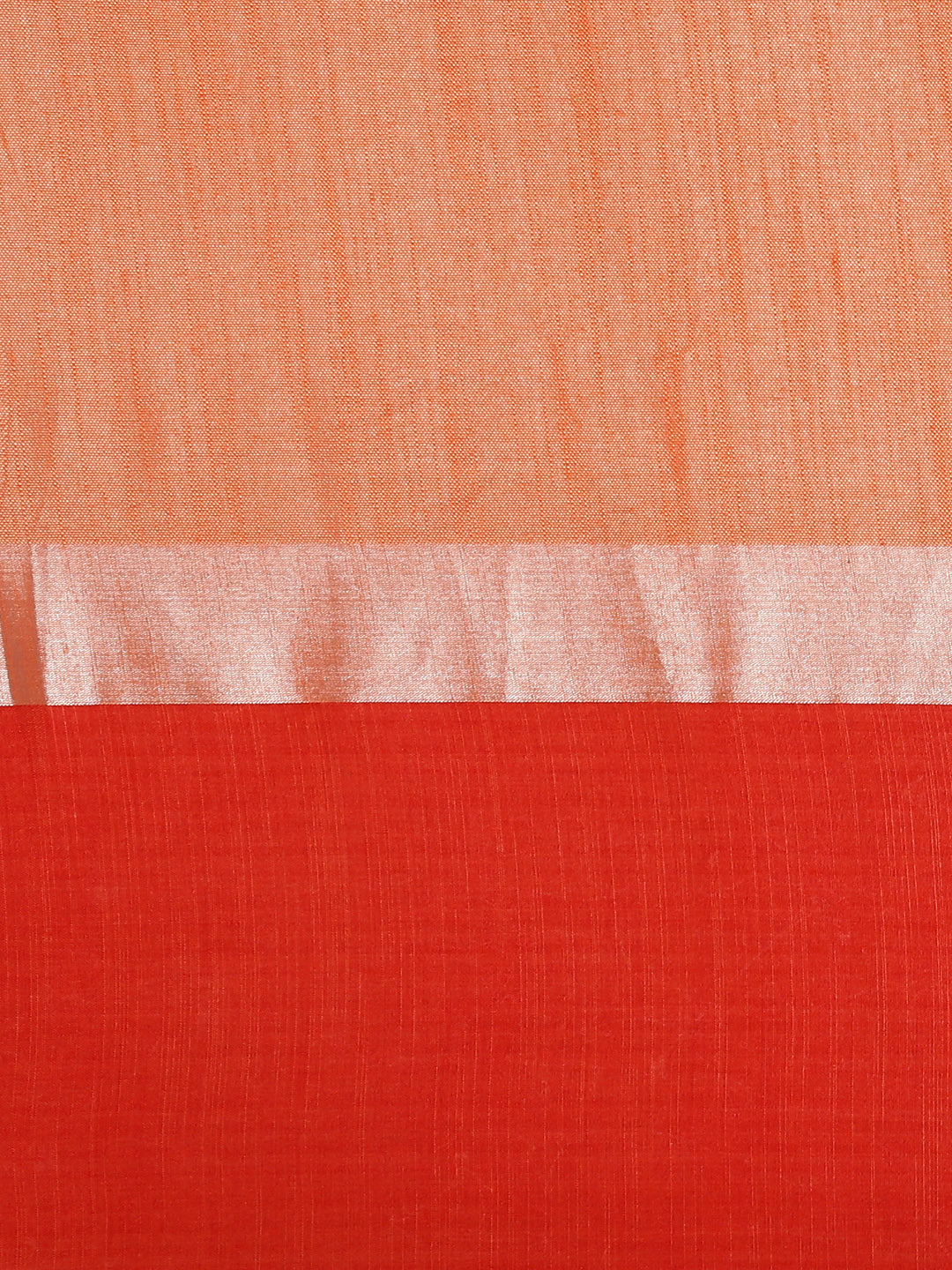  Elegant Orange Colour Solid Linen Blend Saree