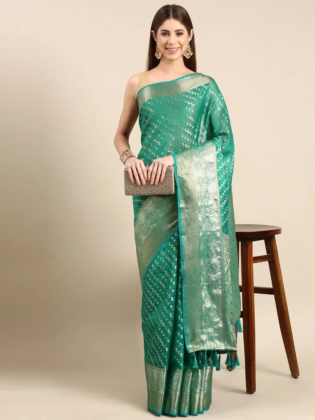  Banarasi Katan Tissue Silk Saree for Festive Wear