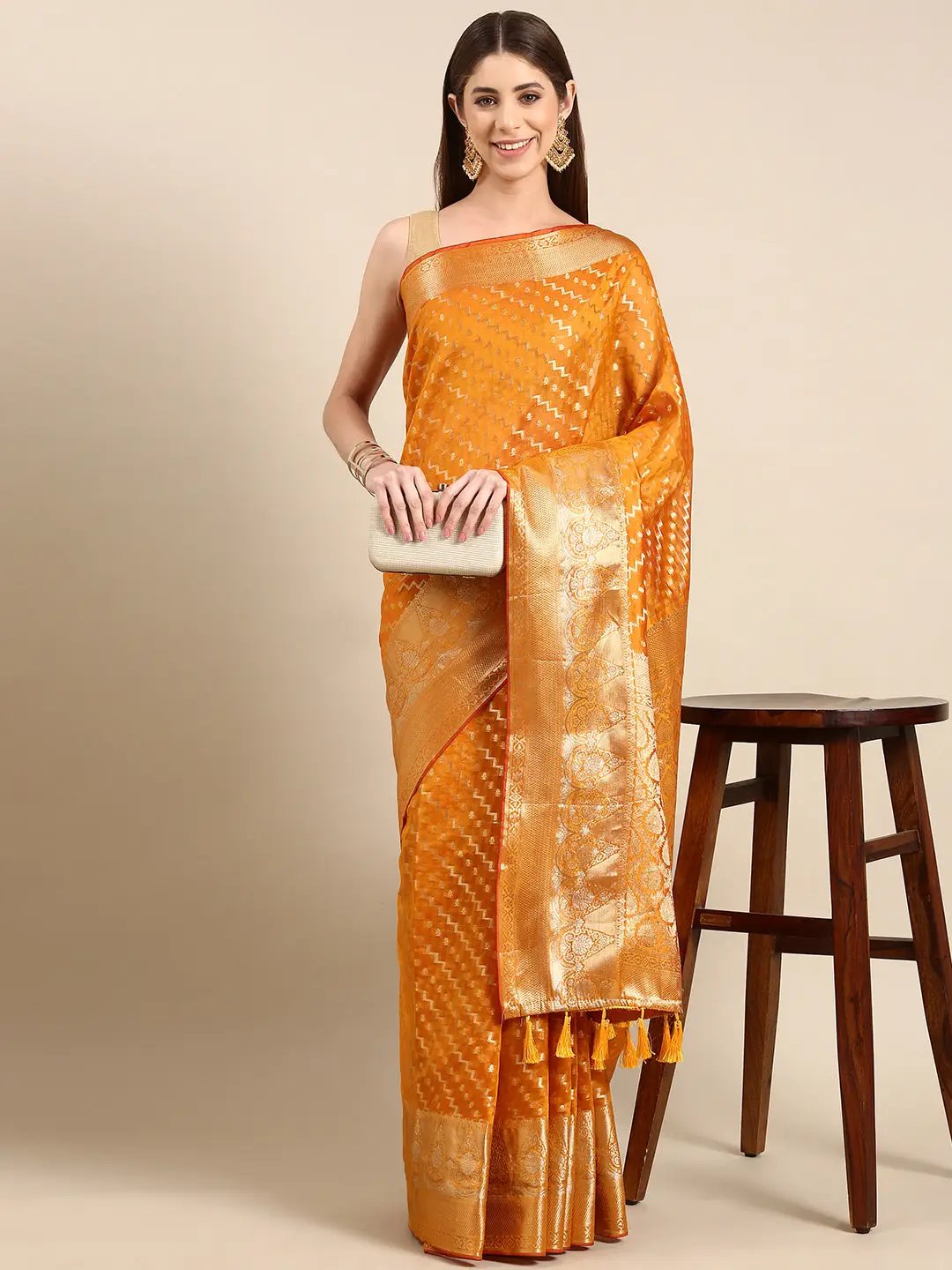  Banarasi Katan Tissue Silk Saree for Festive Wear