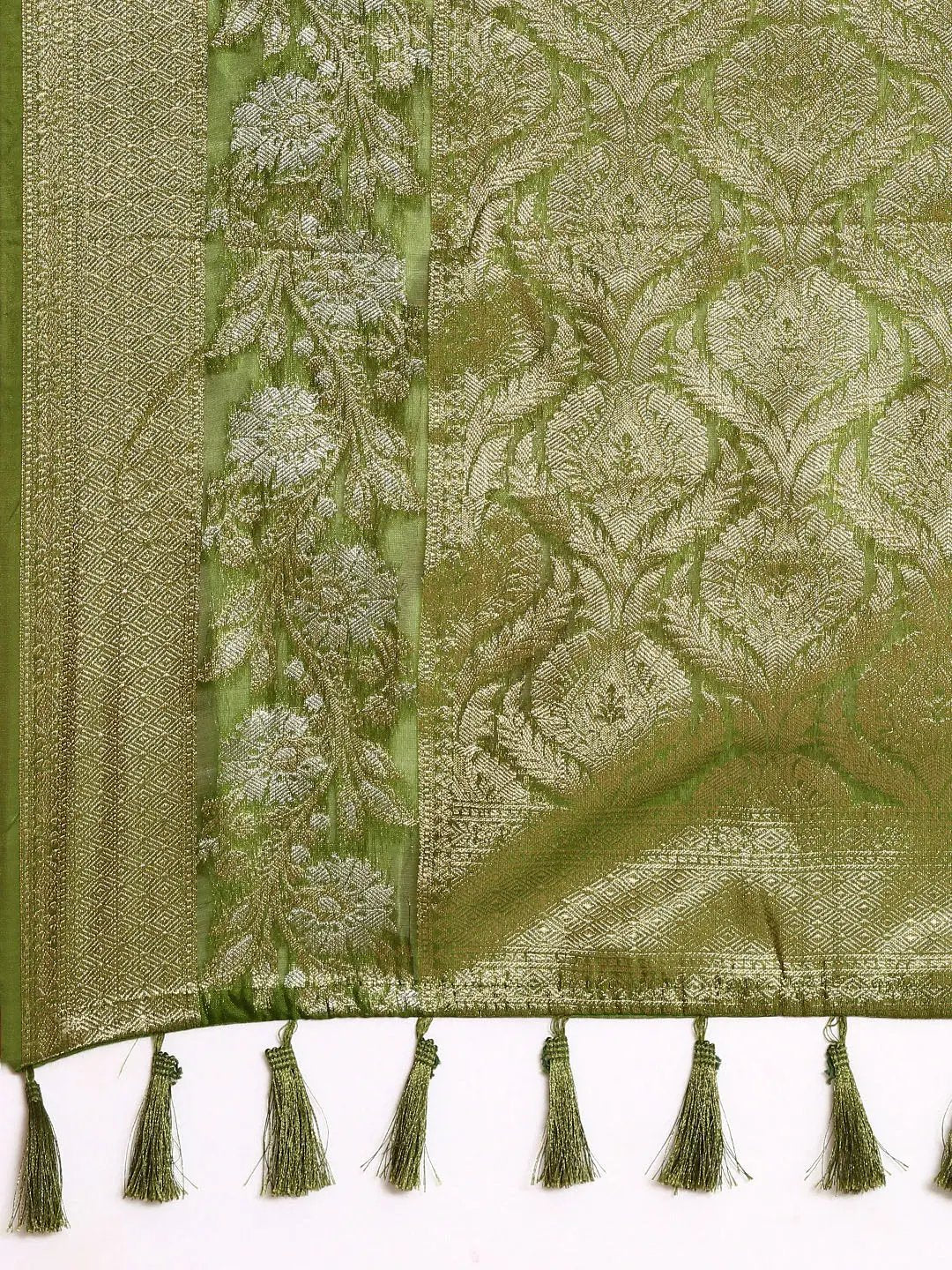  Banarasi Katan Silk Butti Design Saree 