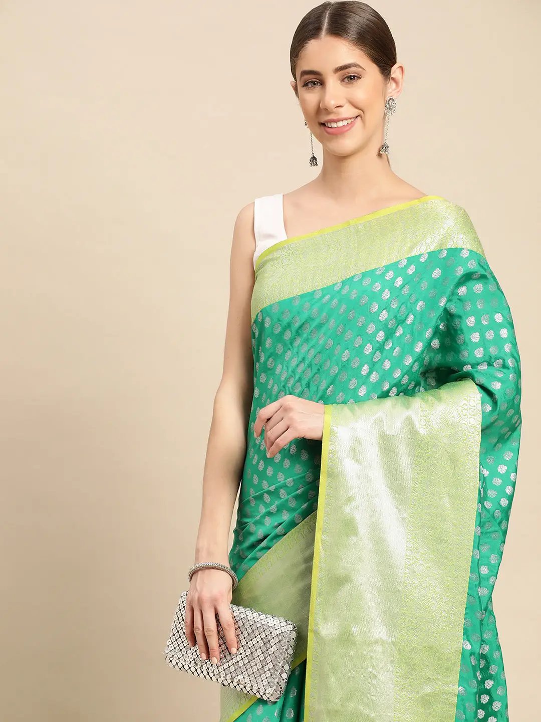  Banarasi Katan Silk Butti Design Saree 