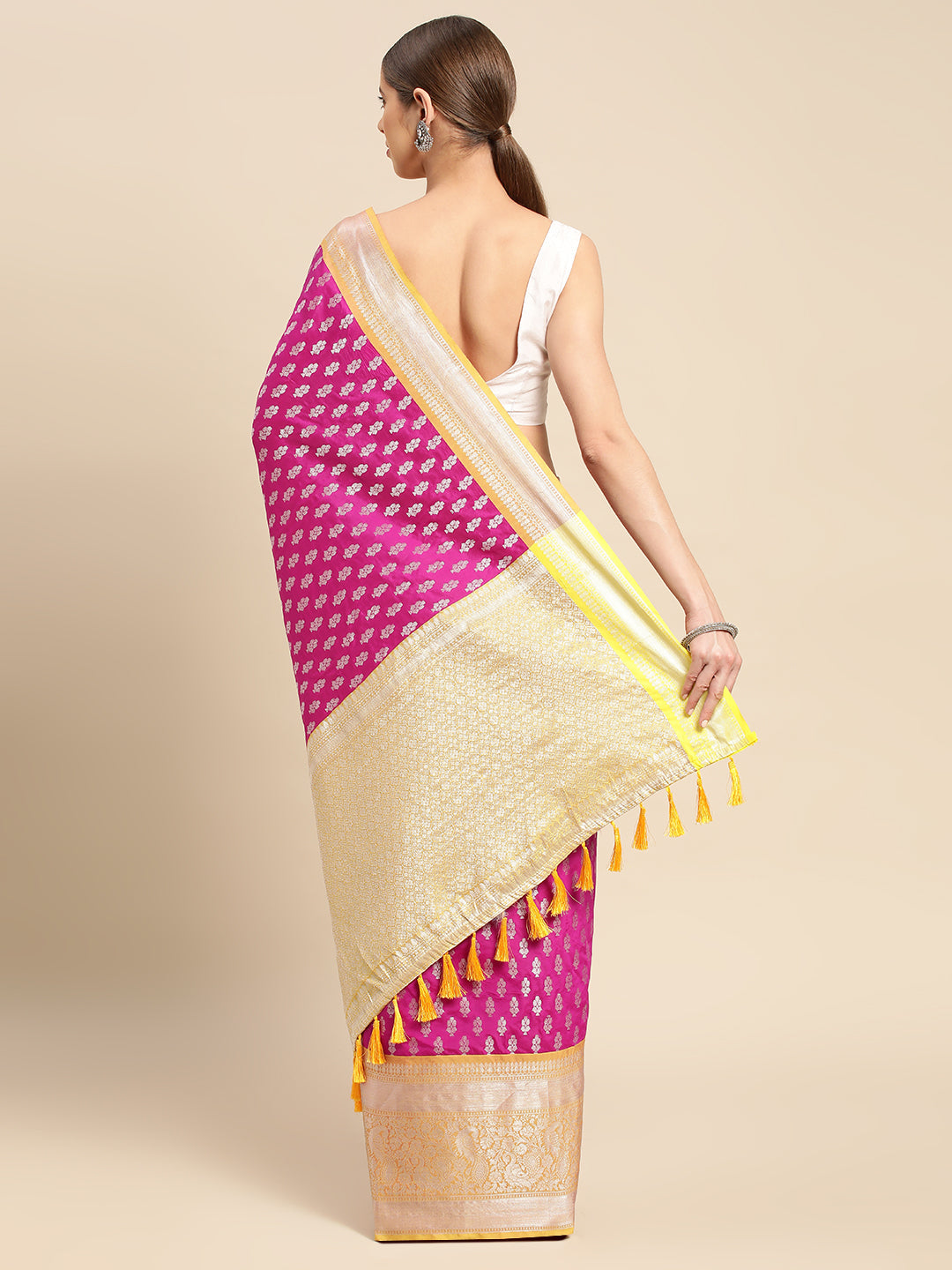  Banarasi Katan Silk Butti Design Saree 