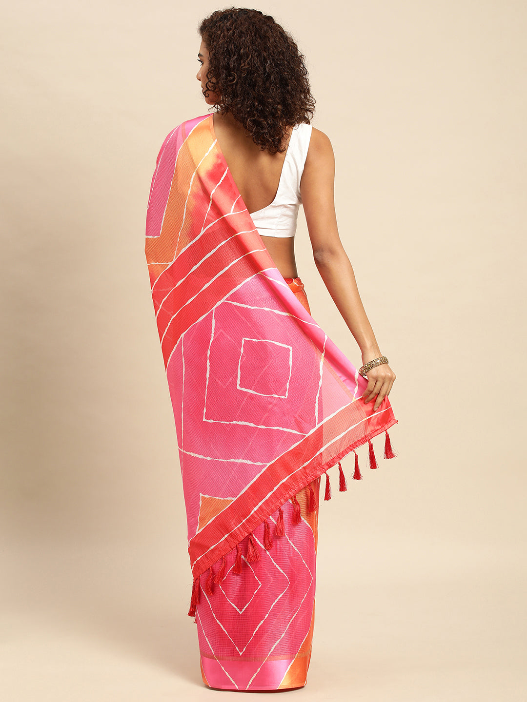 Soft Satin Kota Doriya Batik Print Saree