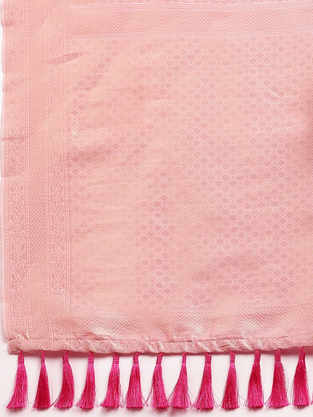 Bollywood Light Pink Colour Cotton Saree 