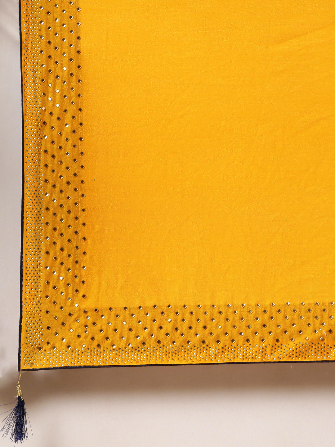 Poly Silk Orange Colour Saree with Embellished Border