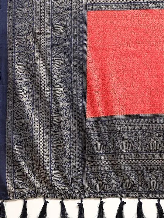 Soft Chanderi Silk Patola Saree With Foil Border Work 