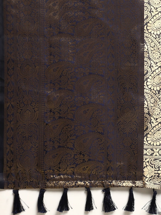  Kanjivaaram Zari Pattu Border Banarasi Silk Saree