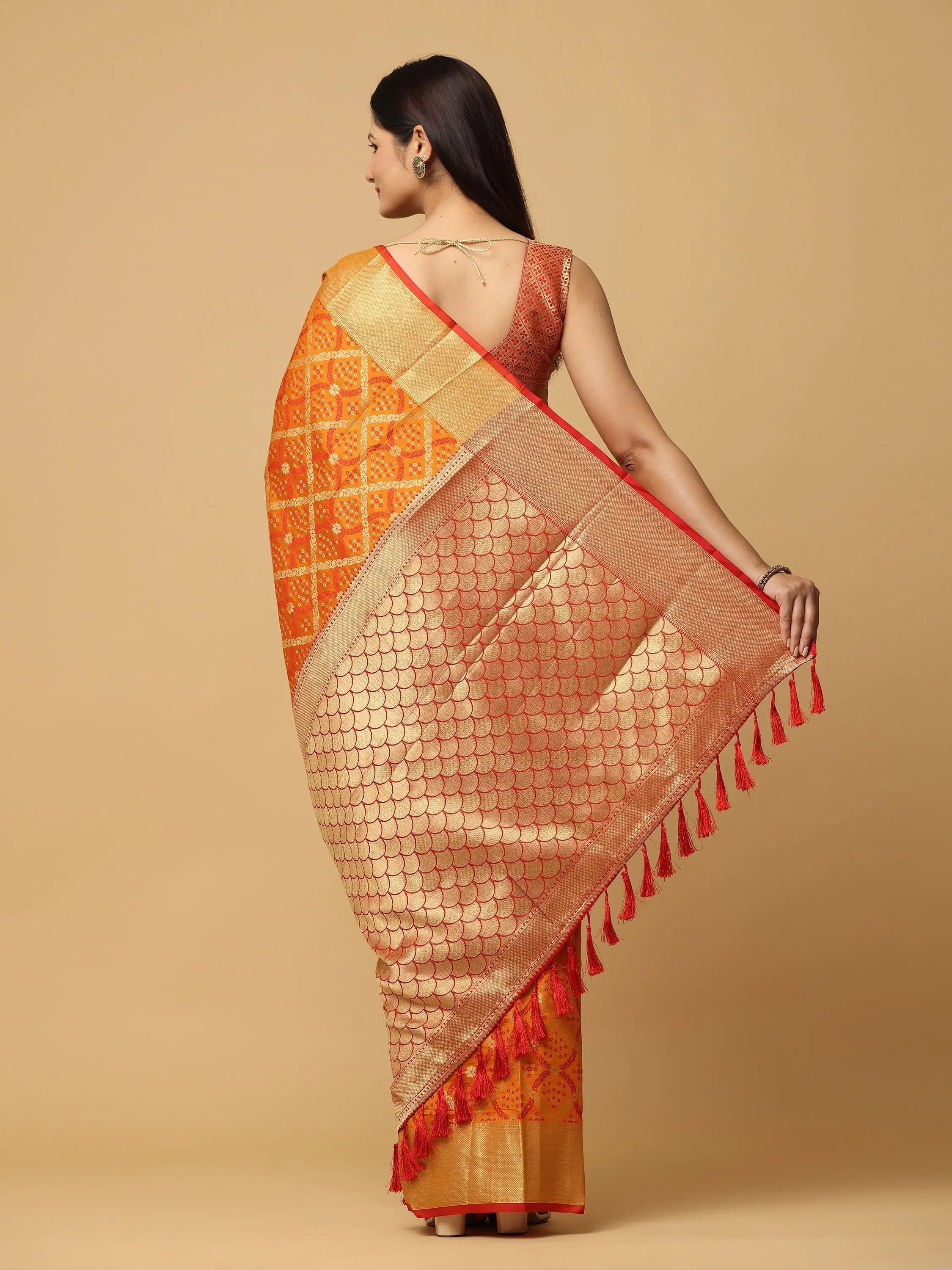 Soft Banarasi Patola Zari Saree for Party 