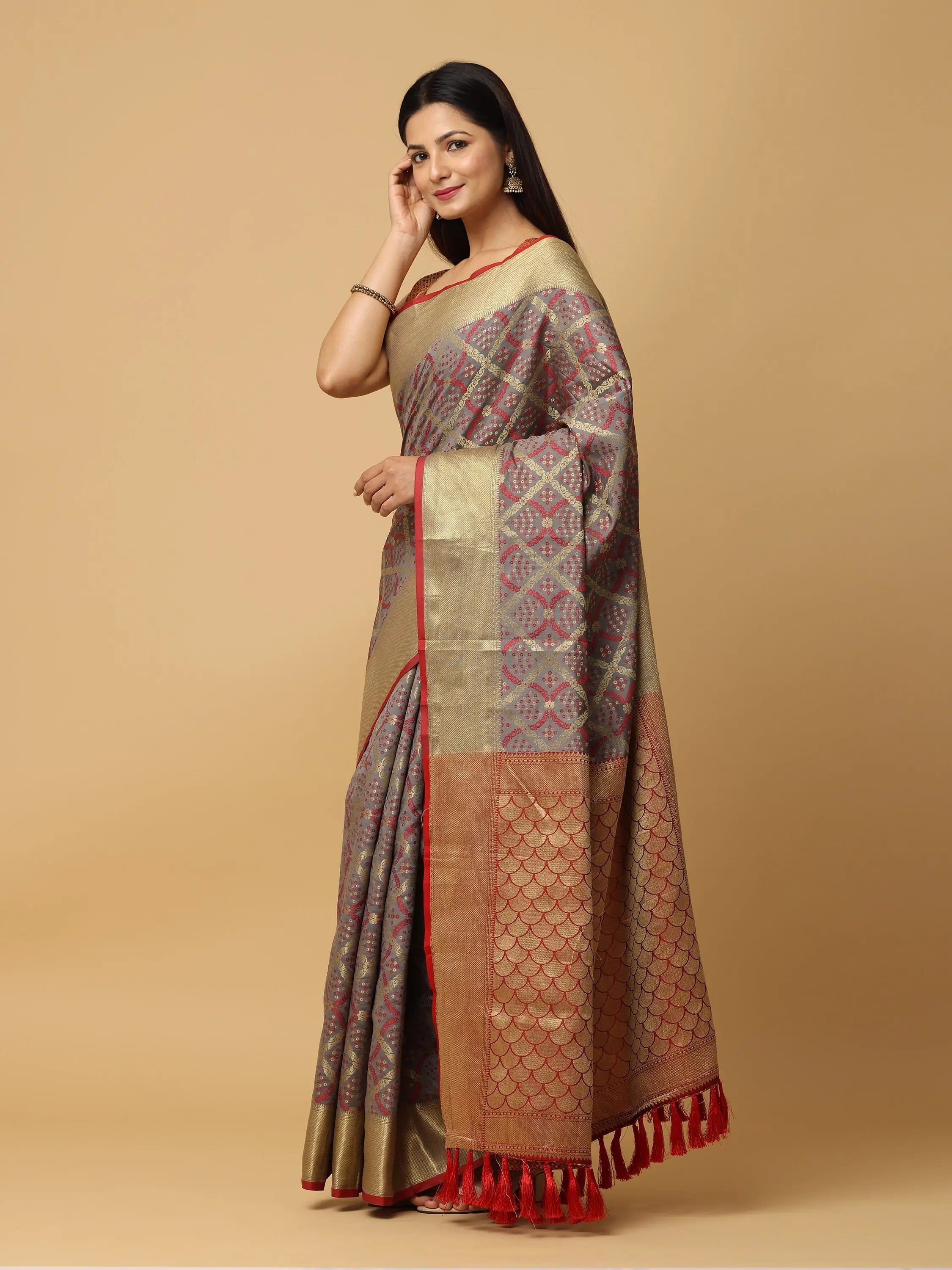 Soft Banarasi Patola Zari Saree for Party 