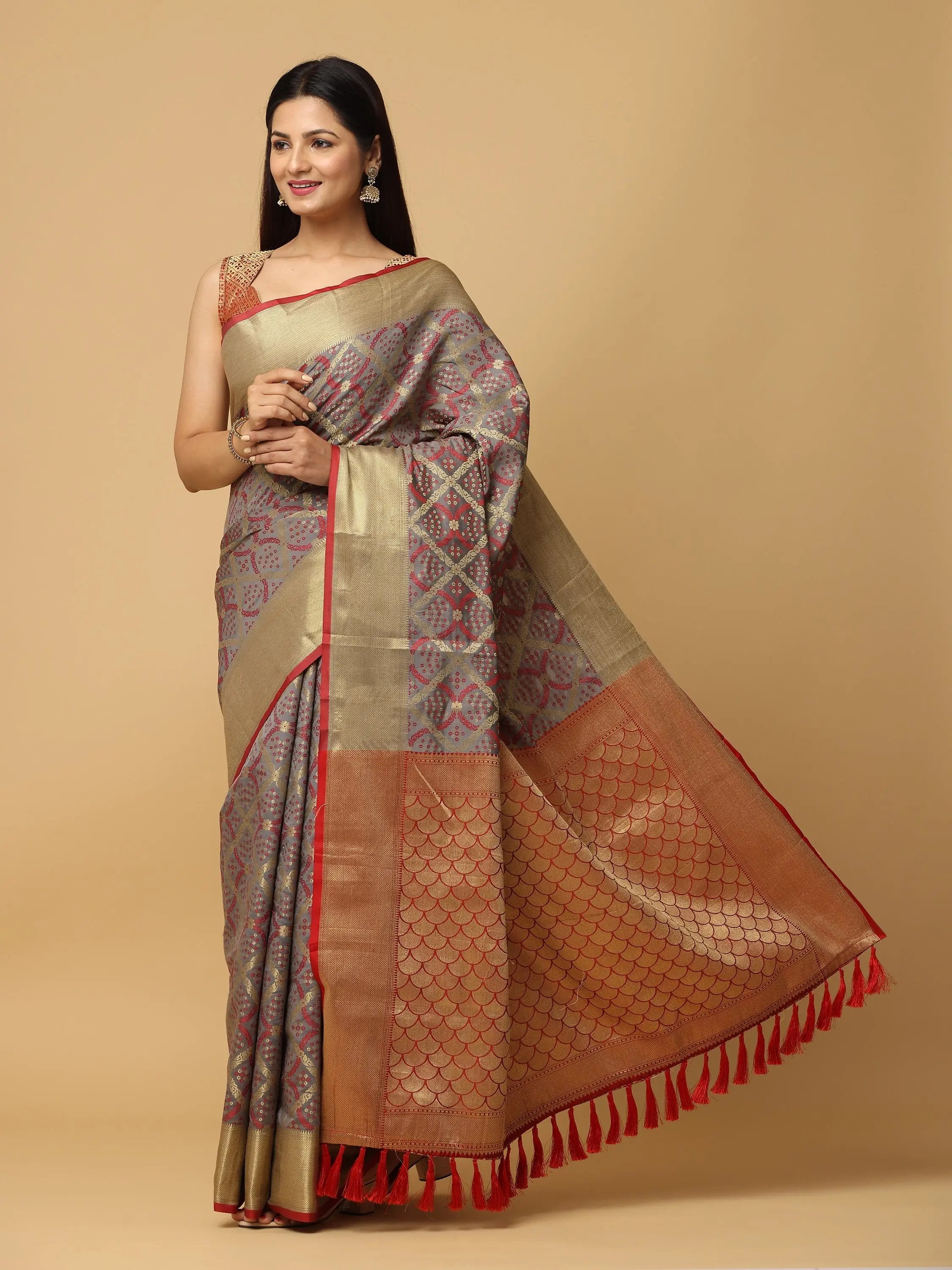 Soft Banarasi Patola Zari Saree for Party 