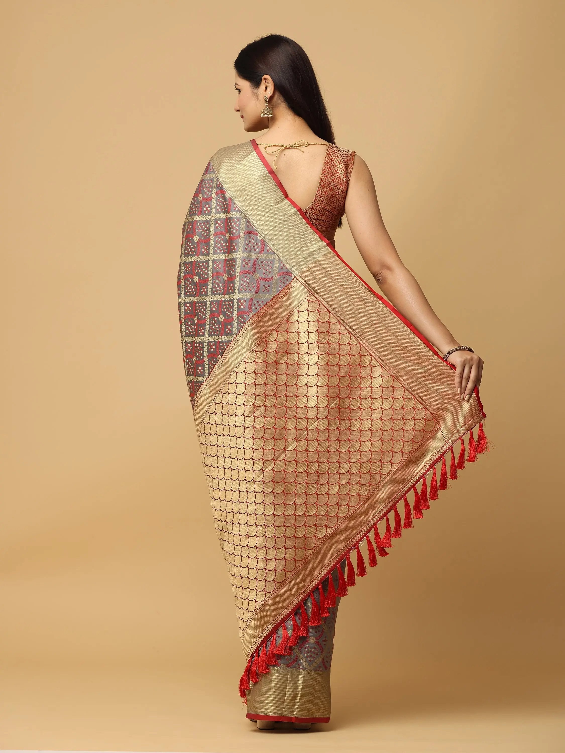 Soft Banarasi Patola Zari Saree for Party 