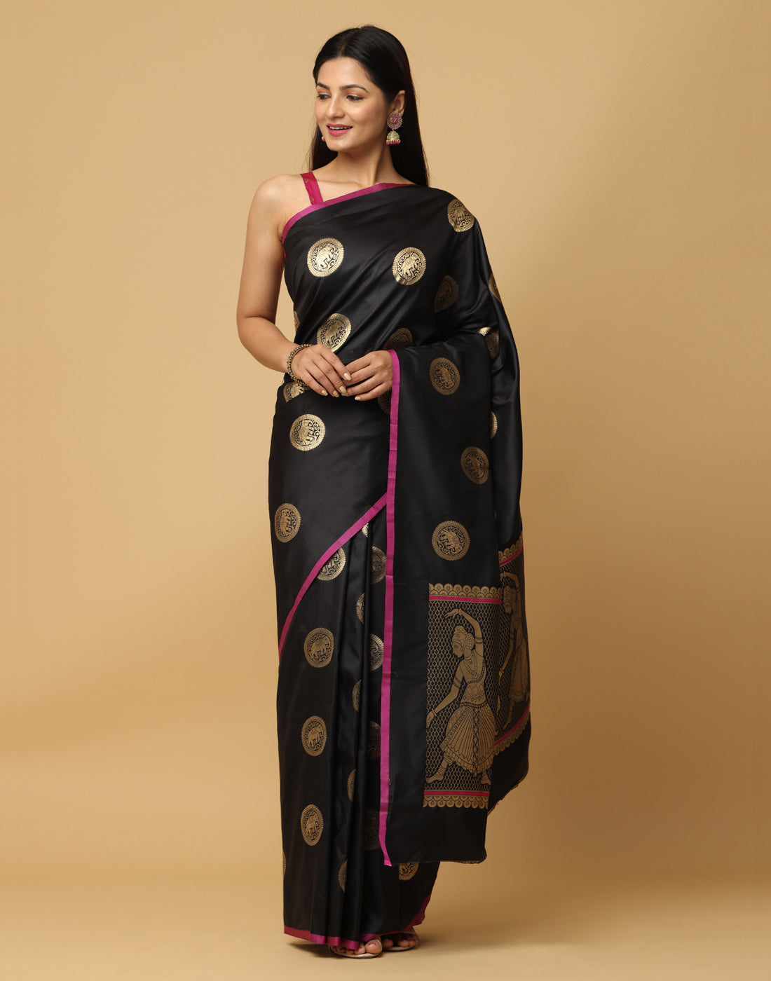  Pure Banarasi Katan Silk Kanchi Zari Weaving Saree