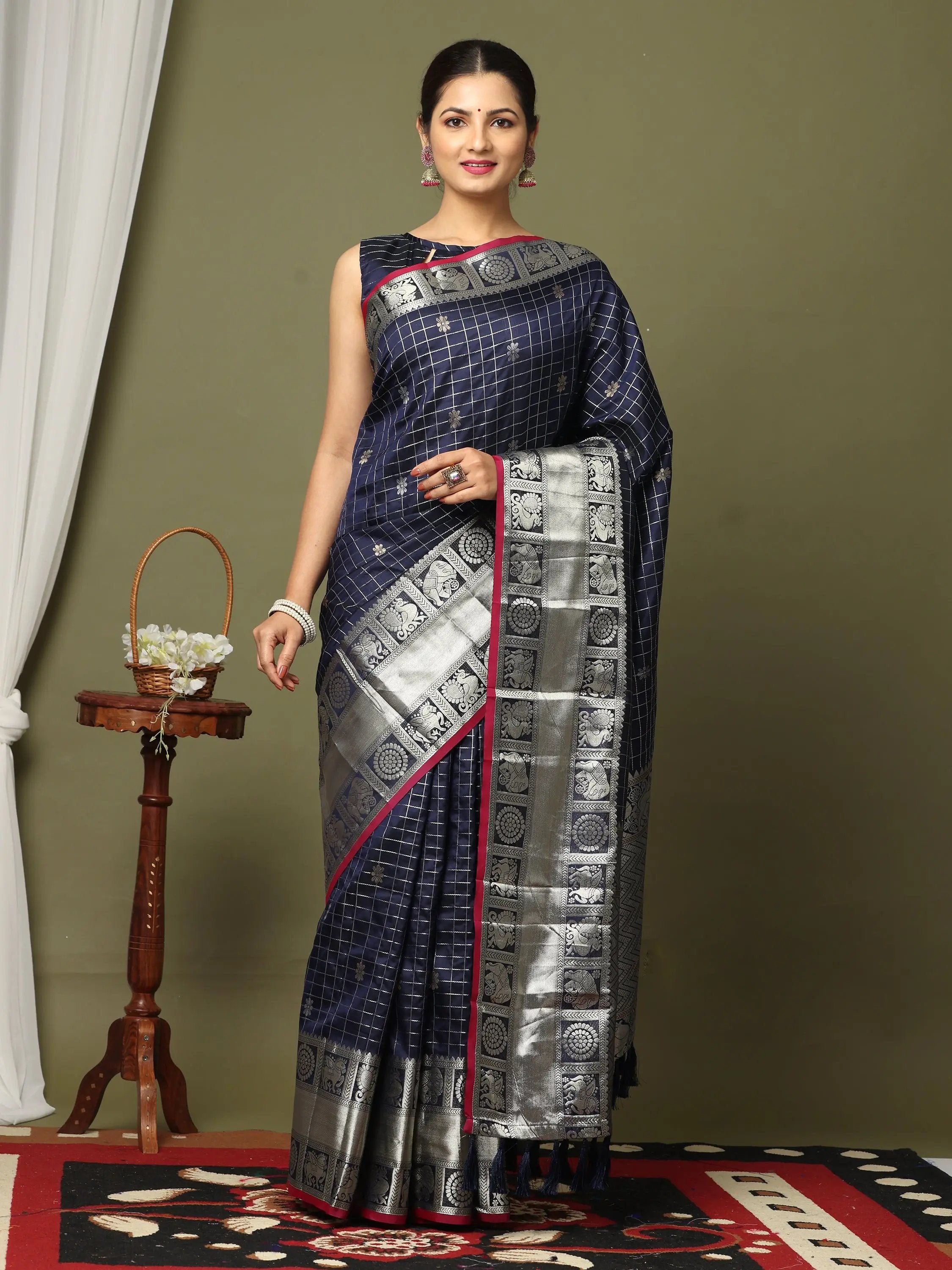 Kanjivaaram Soft Silk Designer Saree