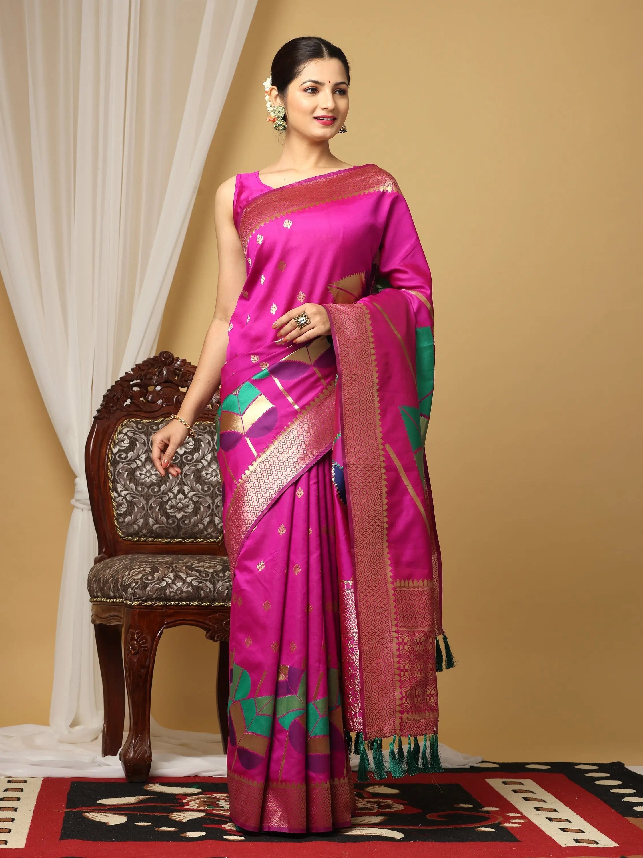 Banarasi Katan Silk Zari Design Saree