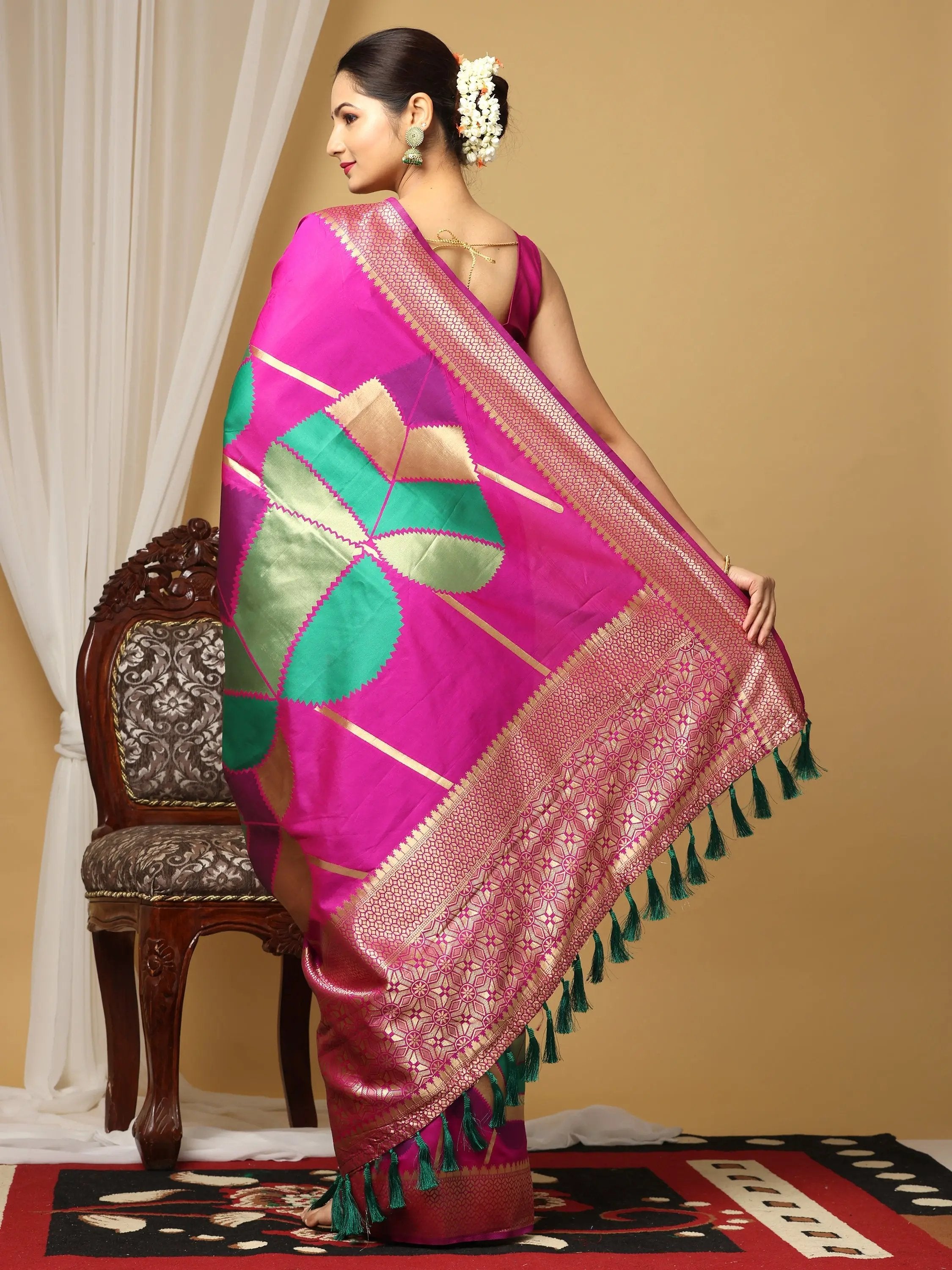 Banarasi Katan Silk Zari Design Saree