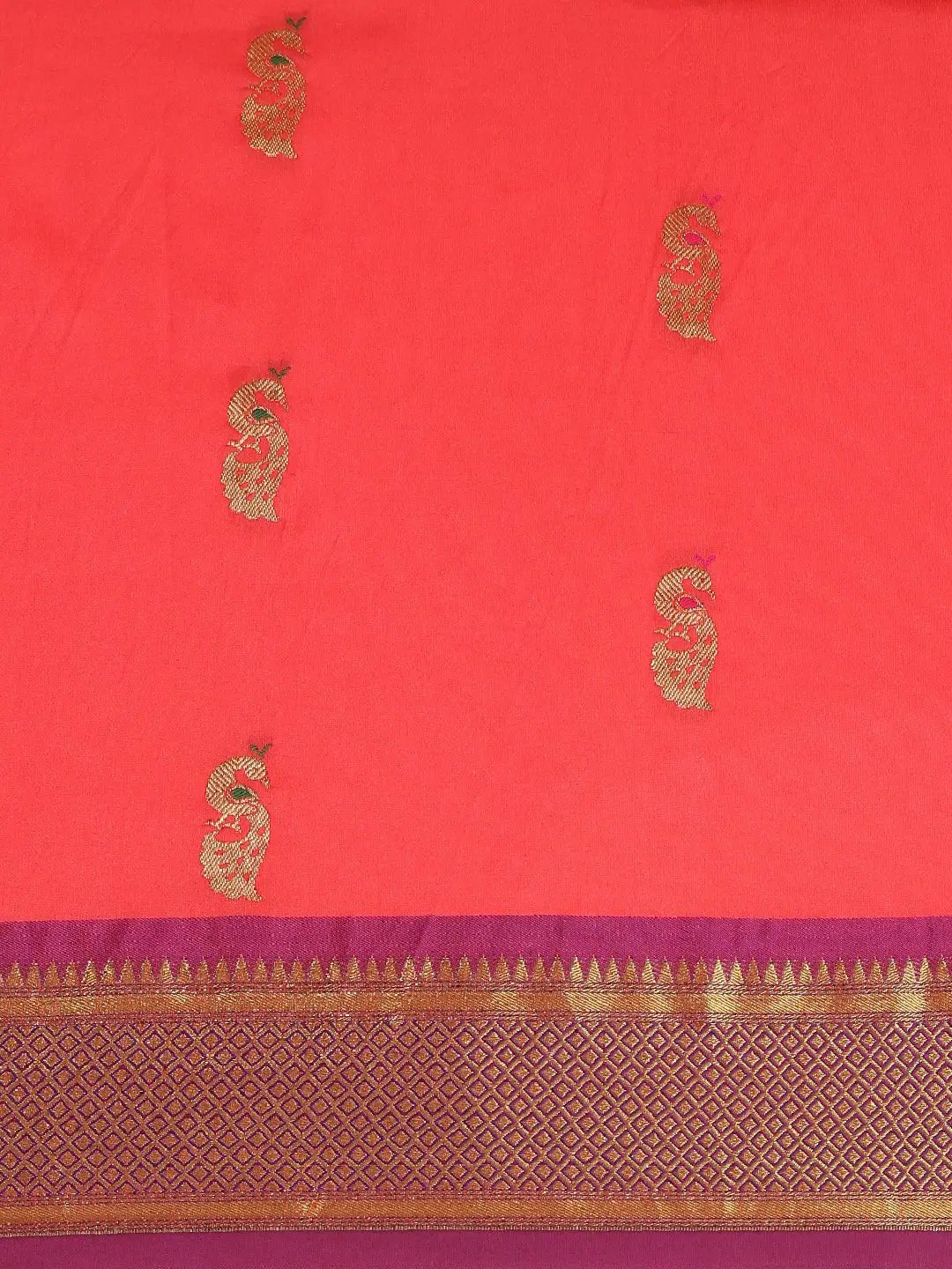 Yevla Paithani Minakari Silk Saree