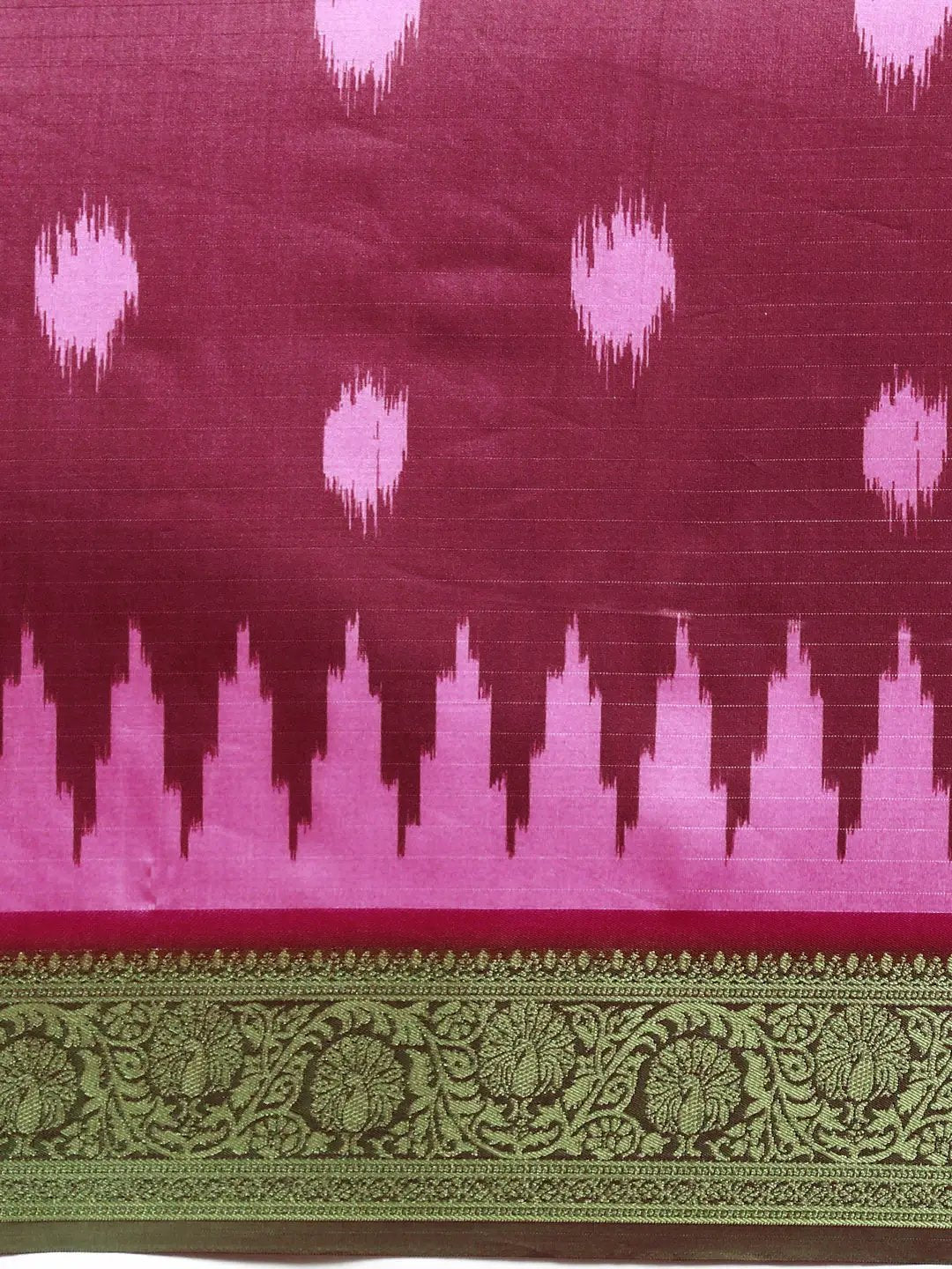  Ikkat Digital Print Soft Silk Saree