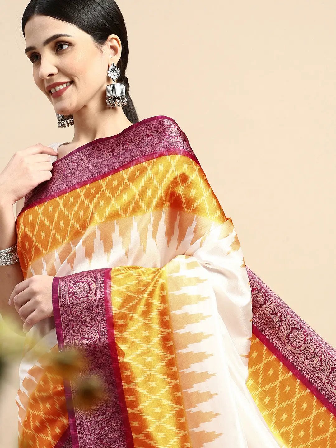 Buy Pure Ikat Sarees for Women Online in India Vastranand