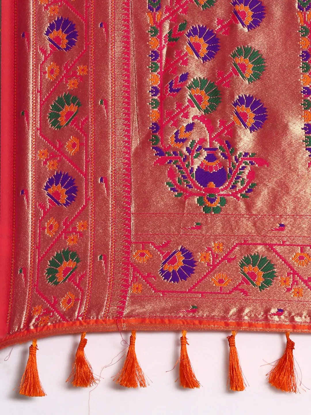  Yevla Banarasi Paithani Soft Silk Saree 