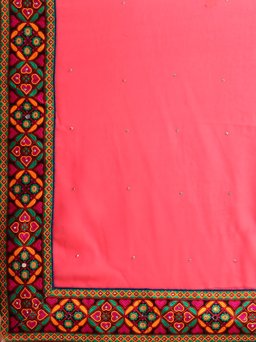  Beautiful Royal Pink Colour Poly Georgette Saree