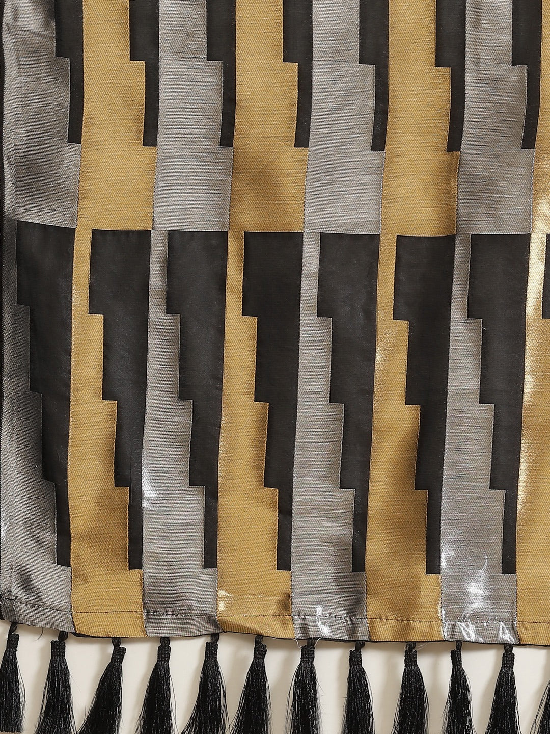  Stylish Black Colour Banarasi Saree with Ethnic Motifs