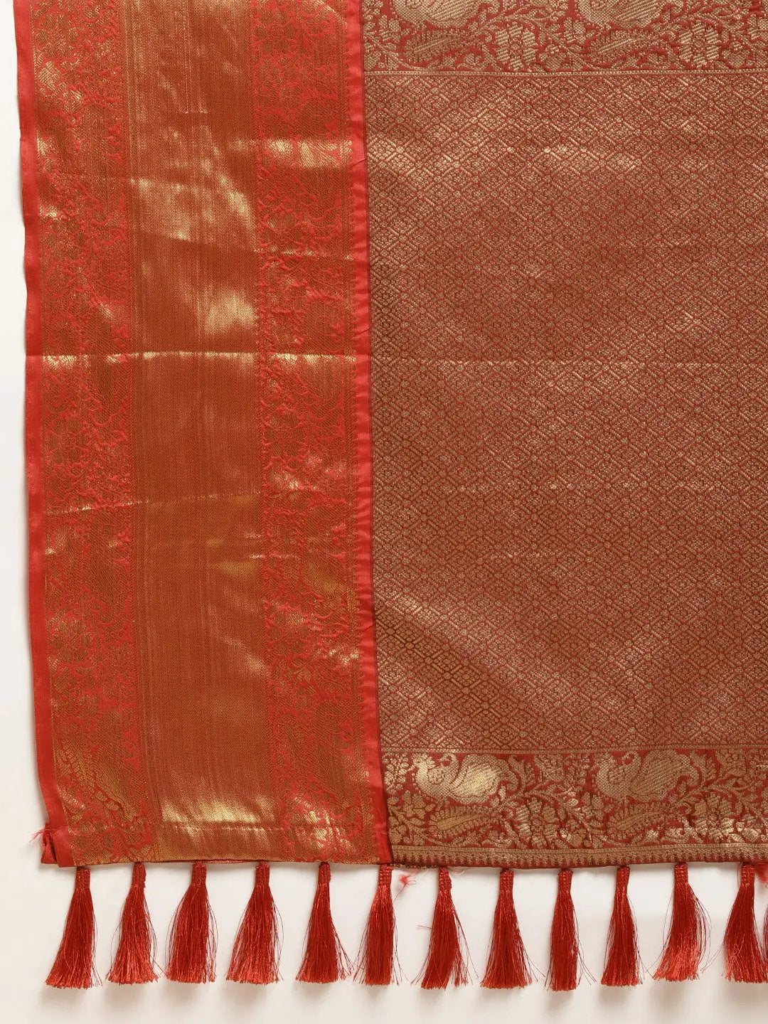 Banarasi Pattu Zari Motifs Festive Wear Saree