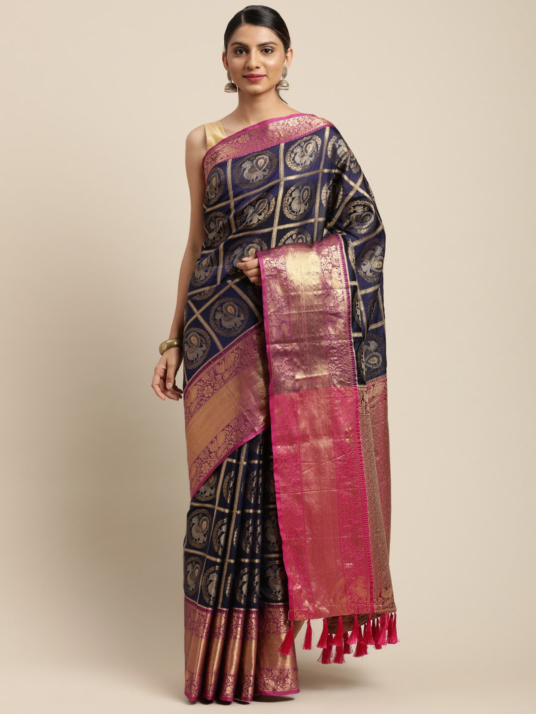 Silk Pattu Border Banarasi Designer Saree 