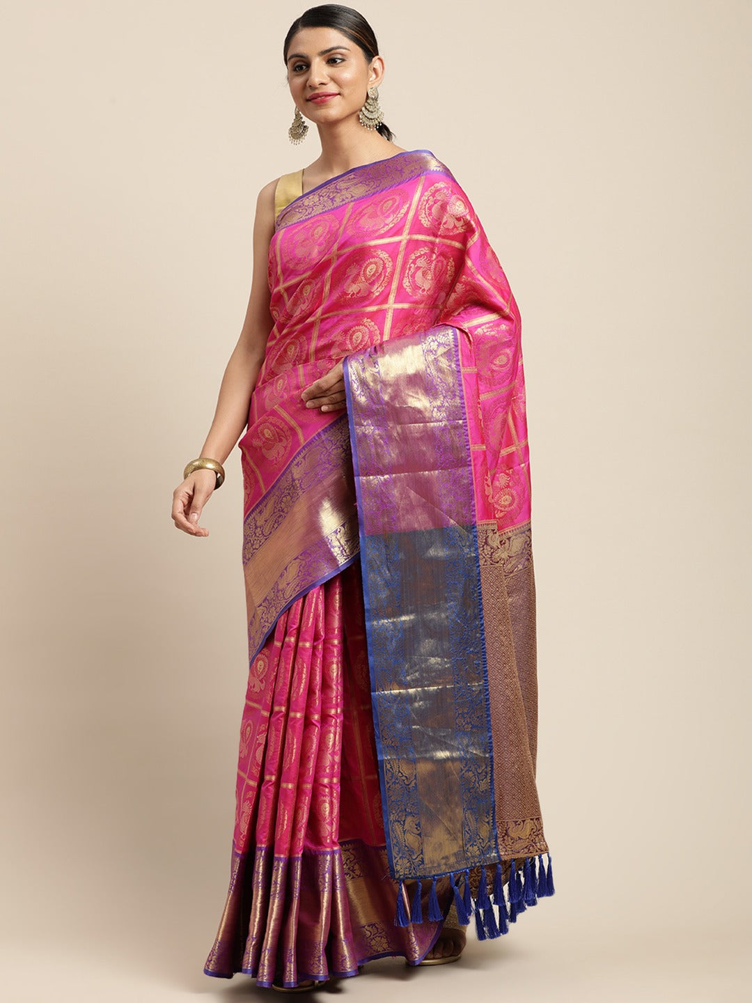 Silk Pattu Border Banarasi Designer Saree 