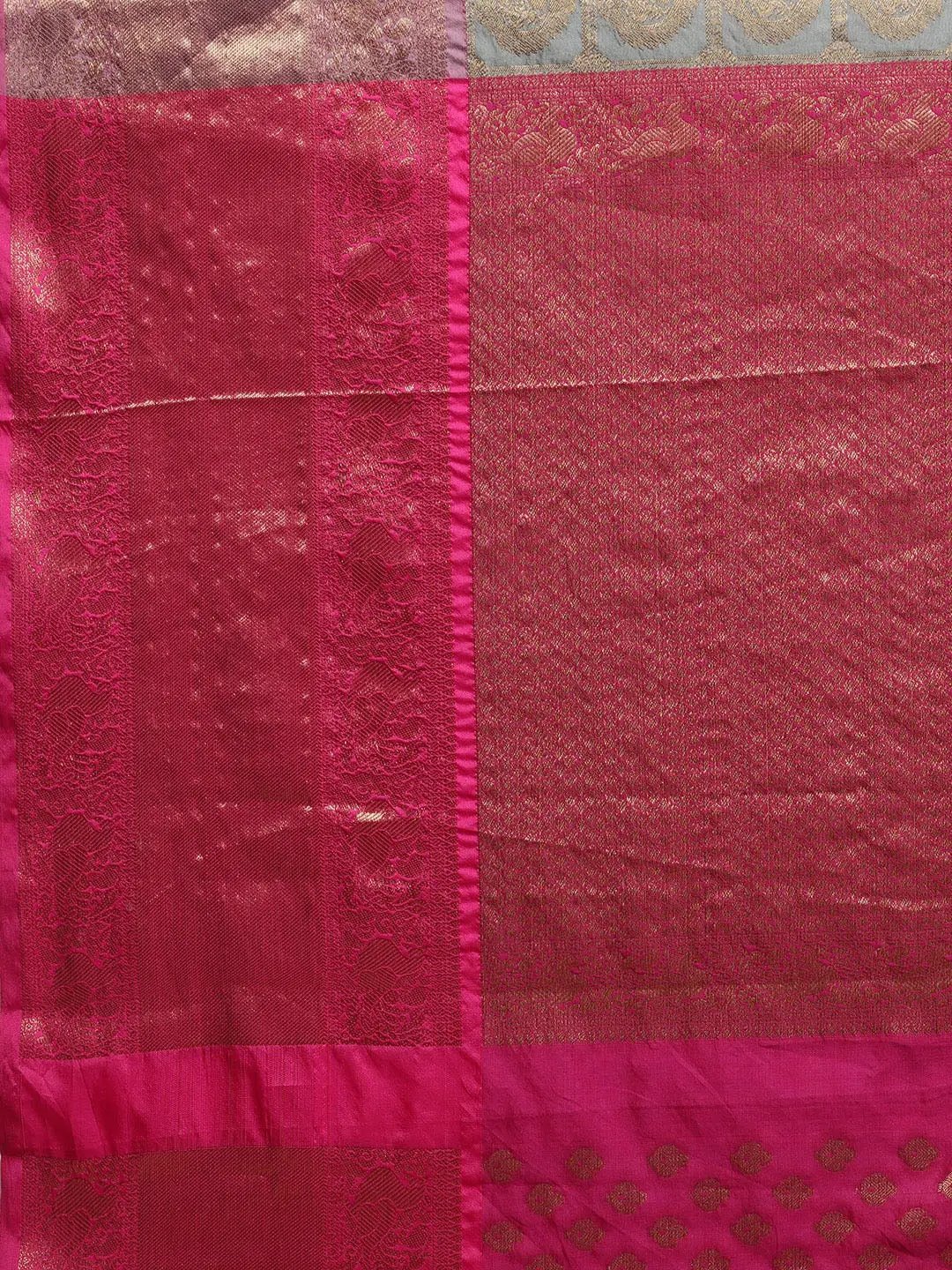 Banarasi Pattu Zari Motifs Saree