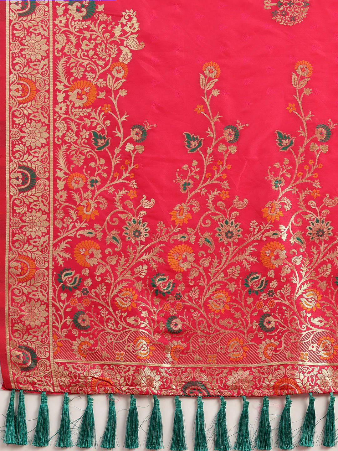  Kanjivaram Silk Woven Designs And Zari Work Saree