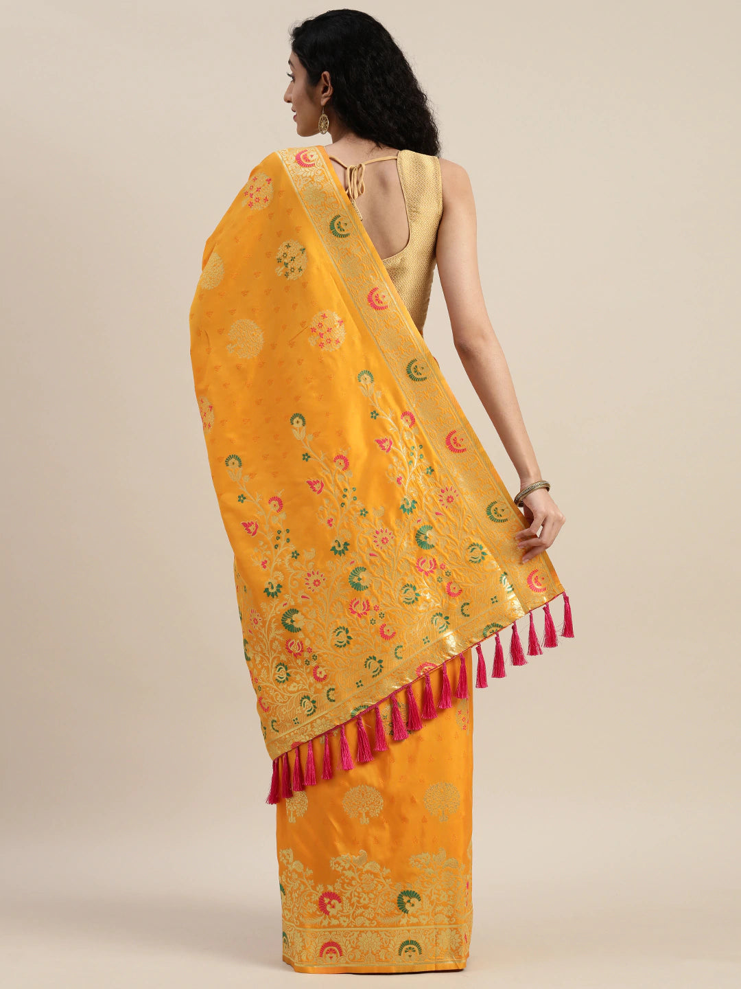 Kanjivaram Silk Saree with Woven Zari Design