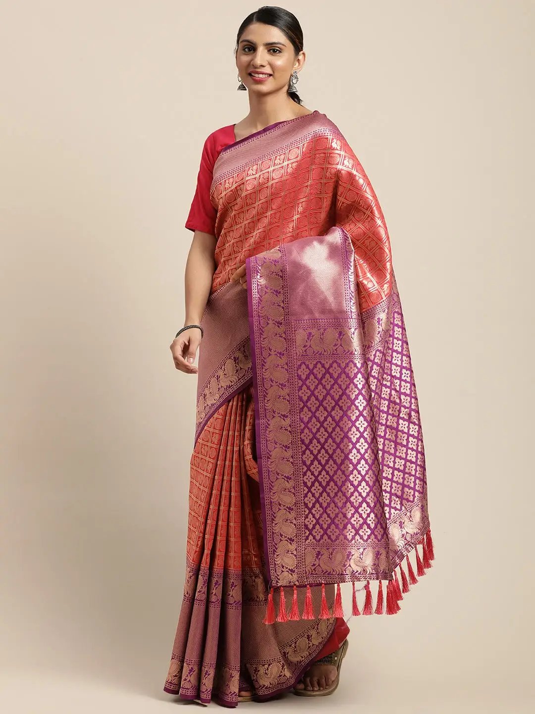 Silk Pattu Border Banarasi Designer Saree 