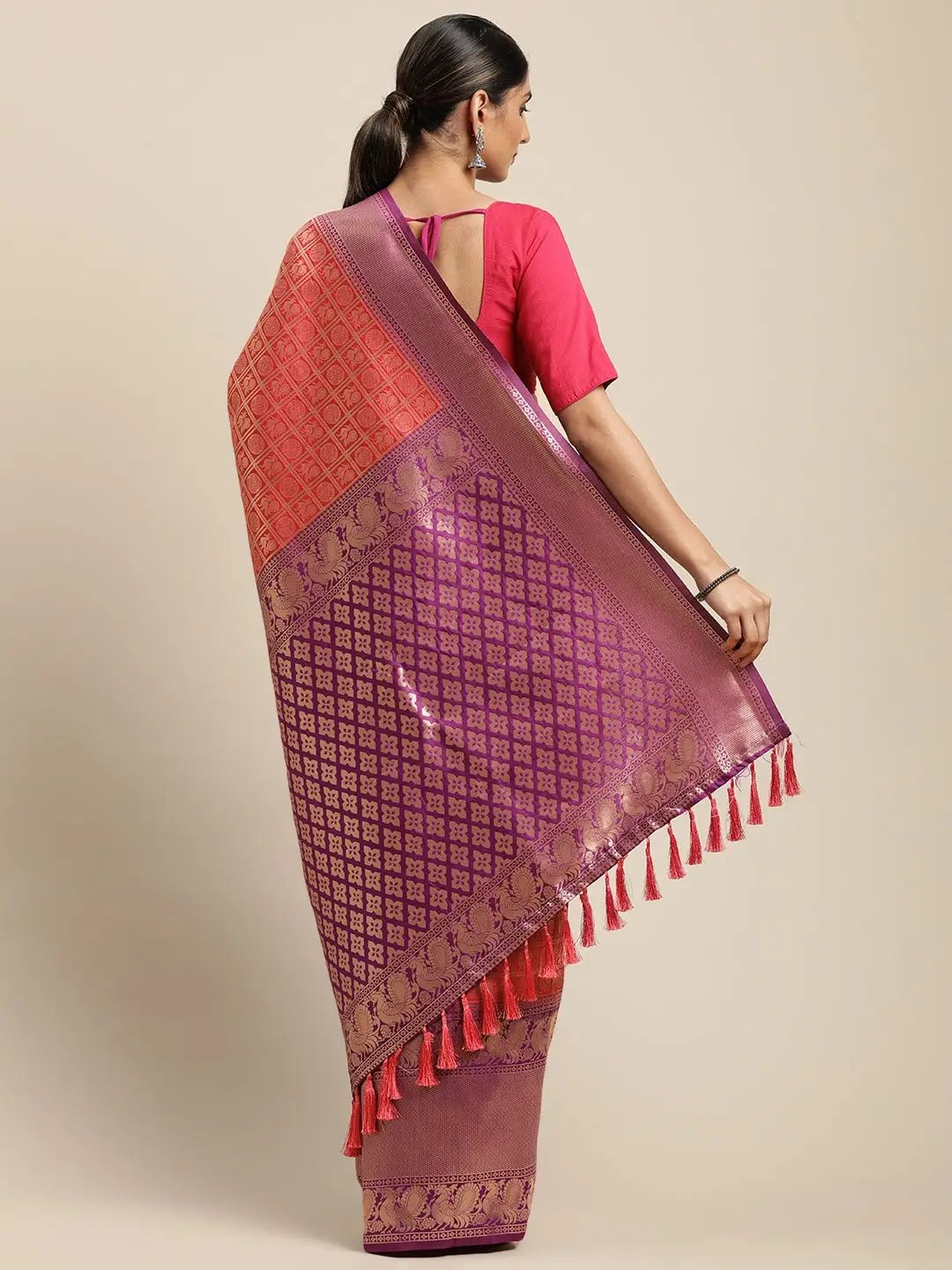 Silk Pattu Border Banarasi Designer Saree 