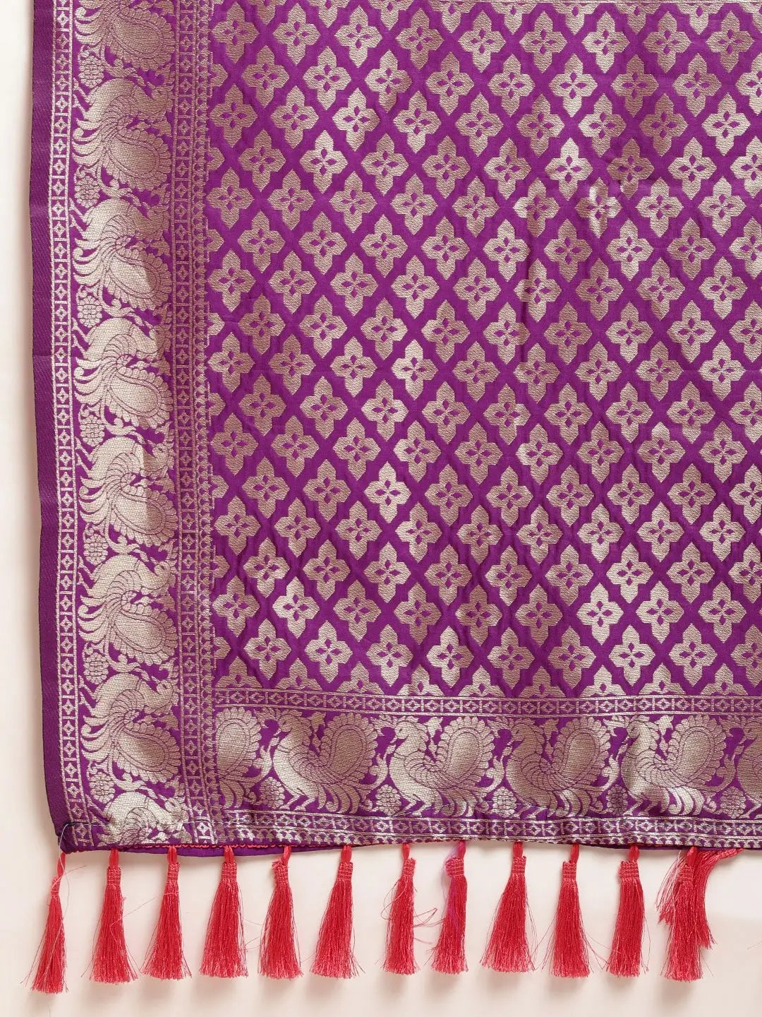 Silk Pattu Border Banarasi Designer Saree 