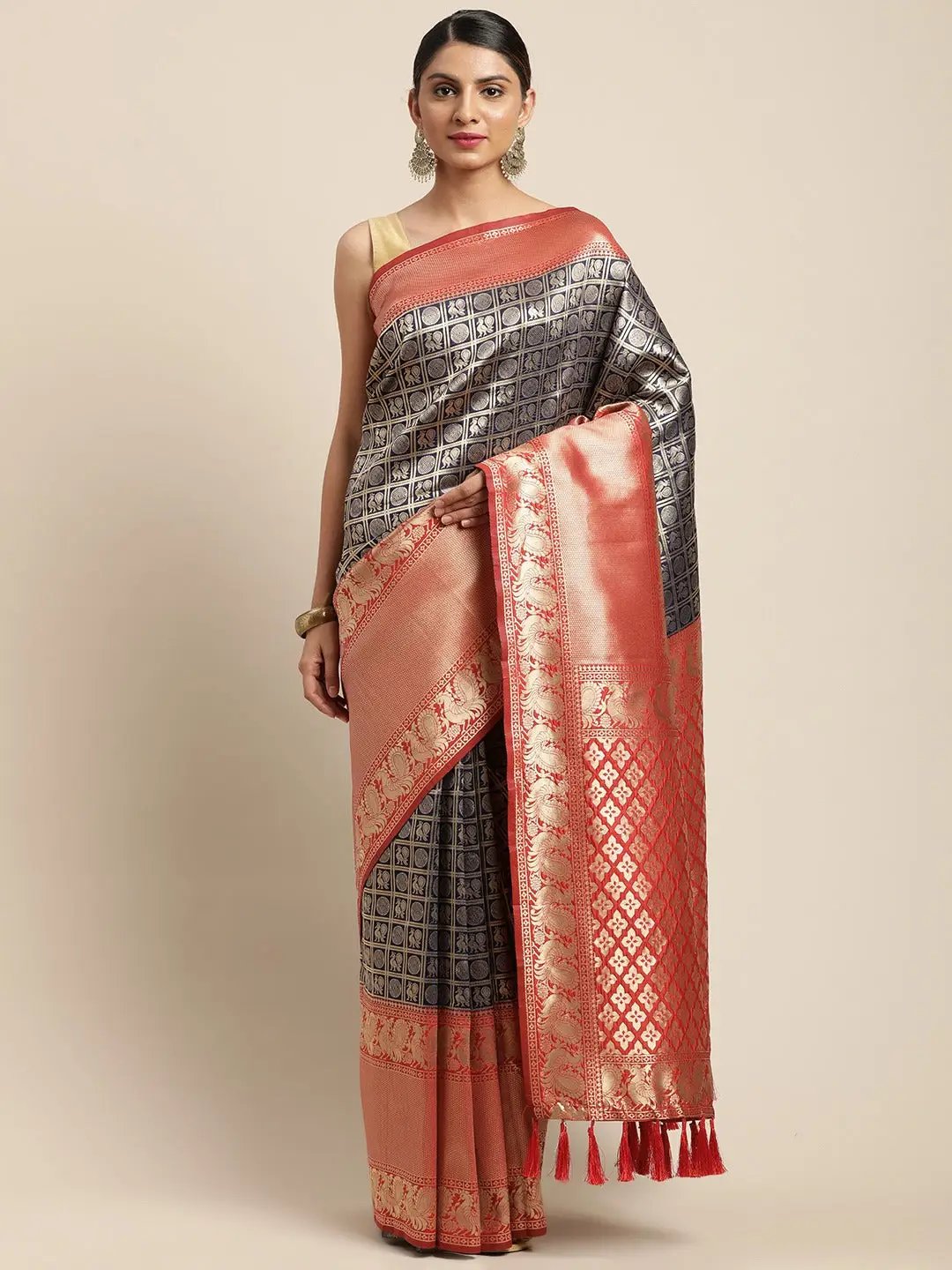 Silk Pattu Border Banarasi Designer Saree