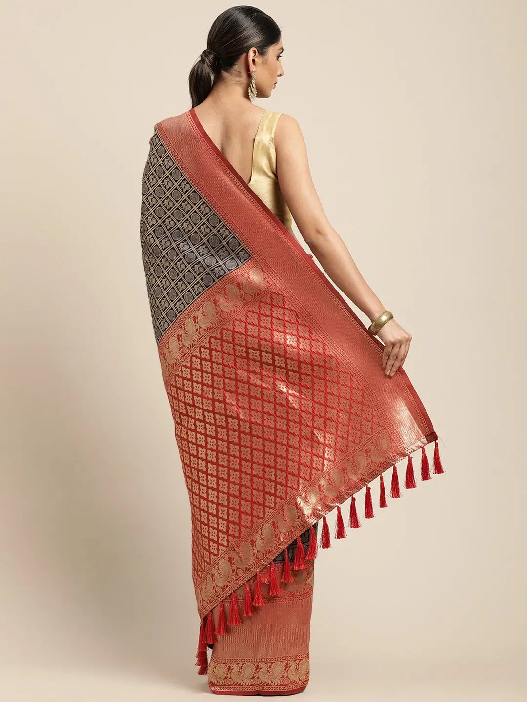 Silk Pattu Border Banarasi Designer Saree