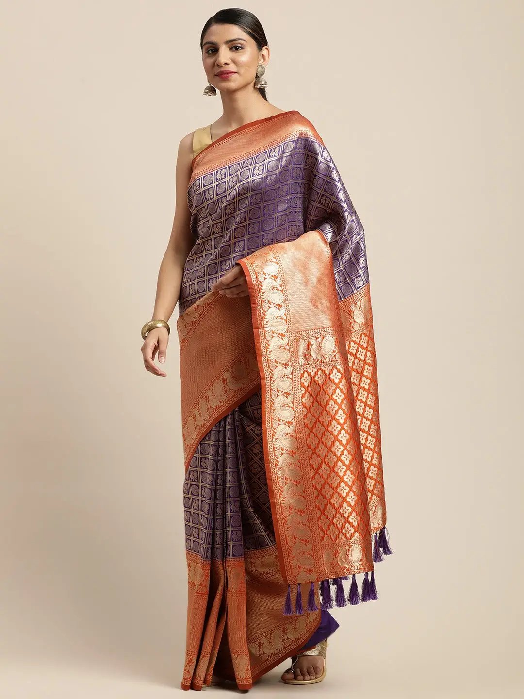 Silk Pattu Border Banarasi Designer Saree