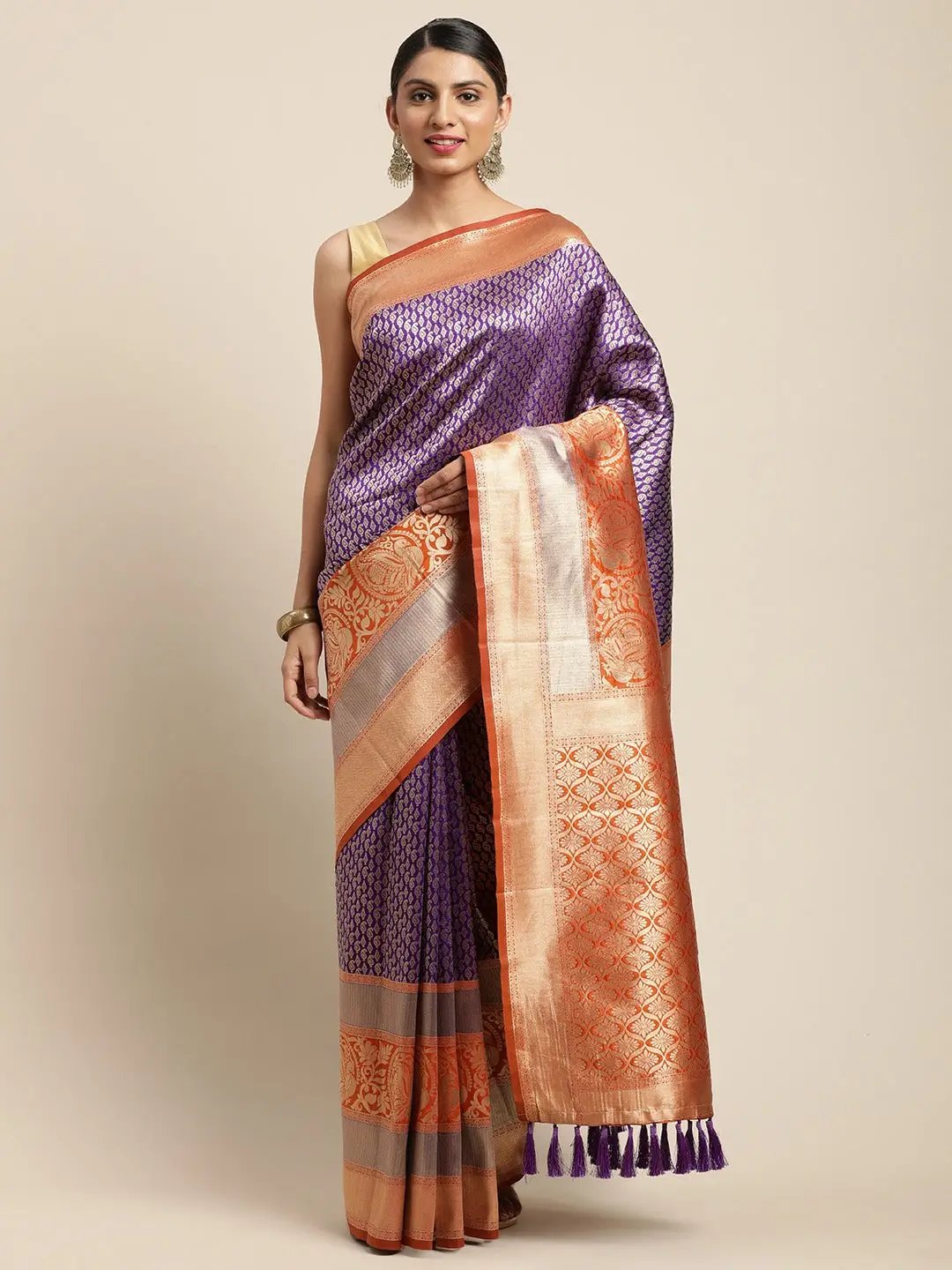 Silk Pattu Border Banarasi Designer Saree