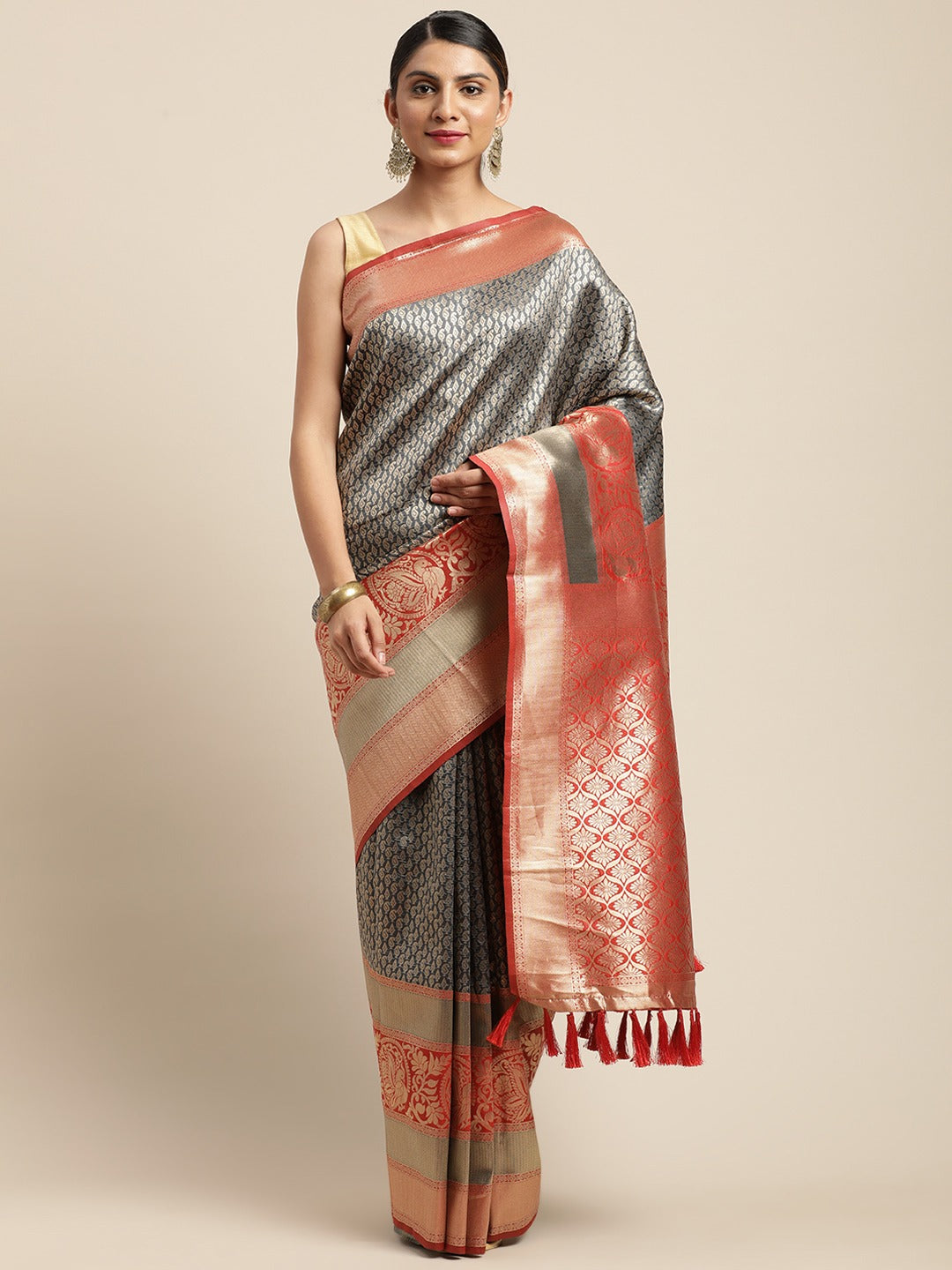 Silk Pattu Border Banarasi Designer Saree