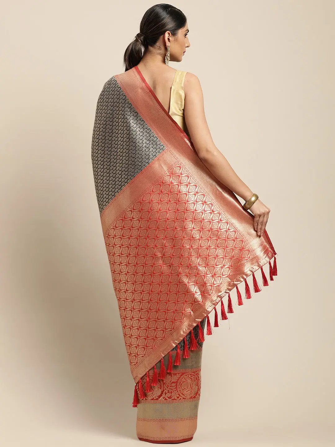 Silk Pattu Border Banarasi Designer Saree