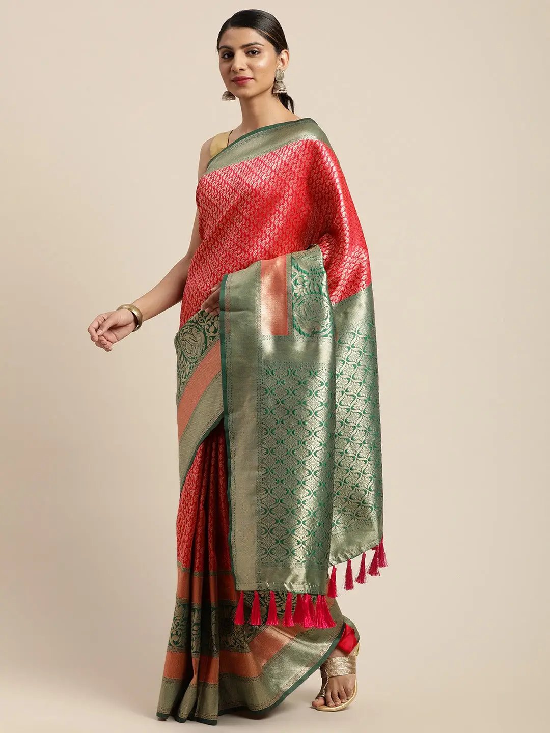 Silk Pattu Border Banarasi Designer Saree