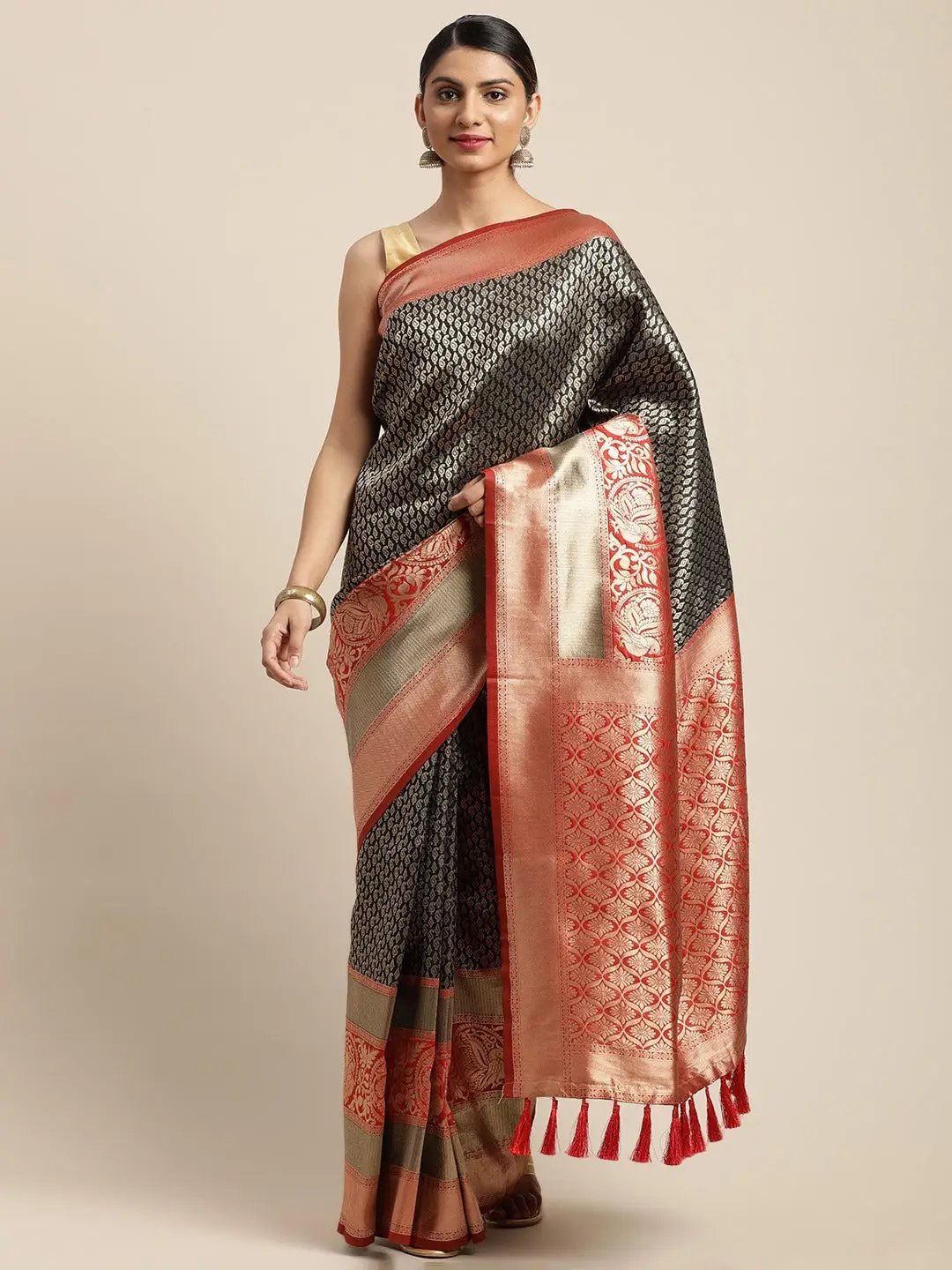 Silk Pattu Border Banarasi Designer Saree